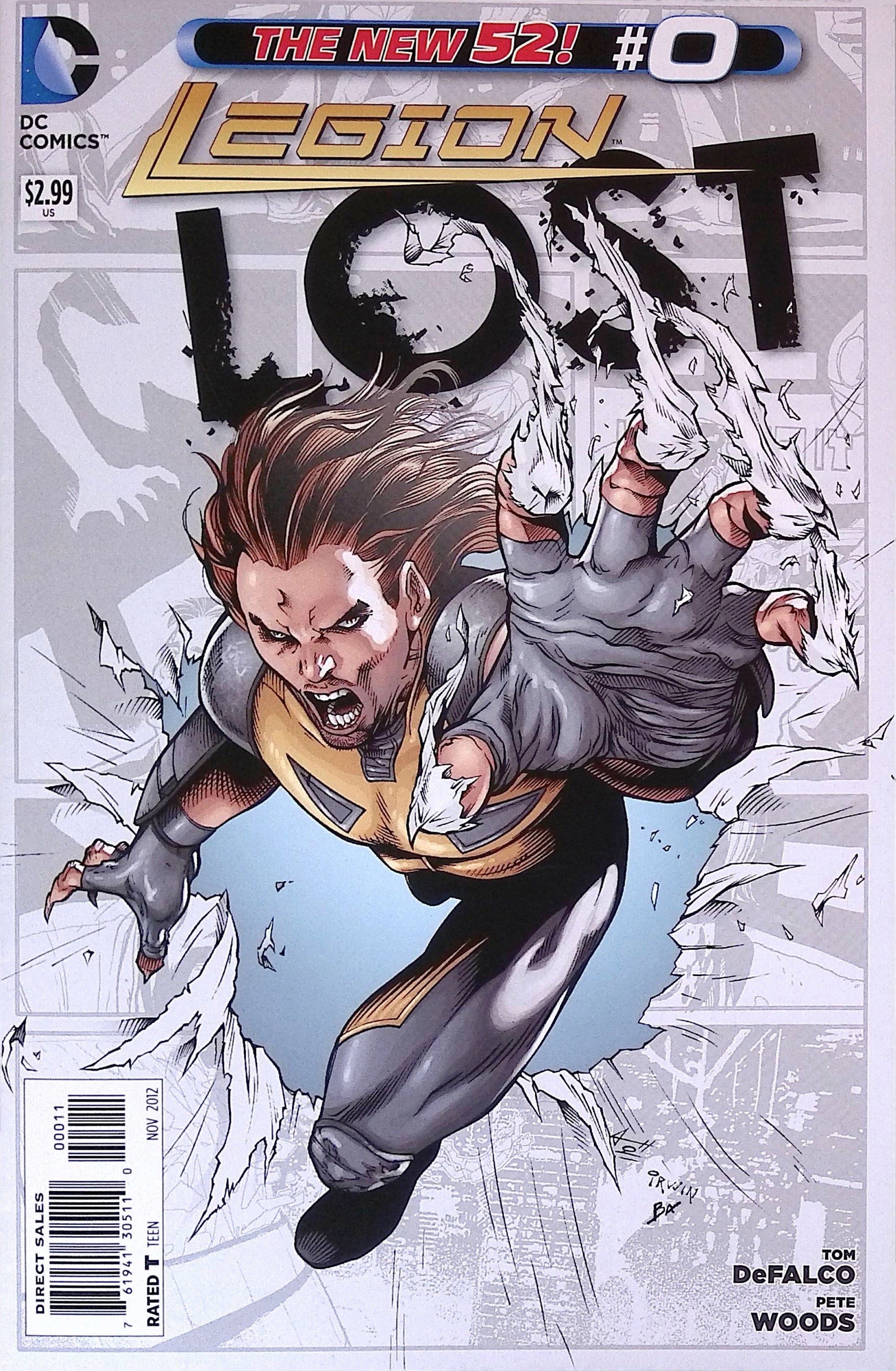 Legion Lost # 0 2012 VF/NM
