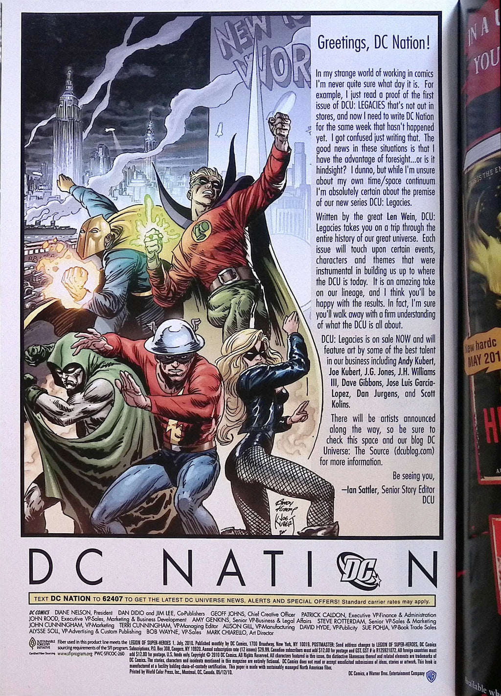 Legion of Super-Heroes # 1 2010 VF/NM