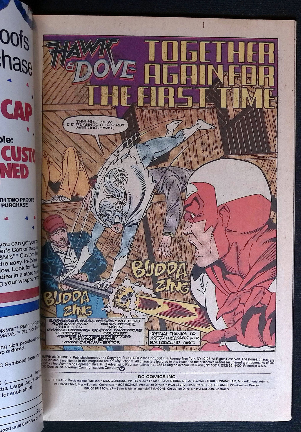 Hawk & Dove # 2 1988 VF/NM