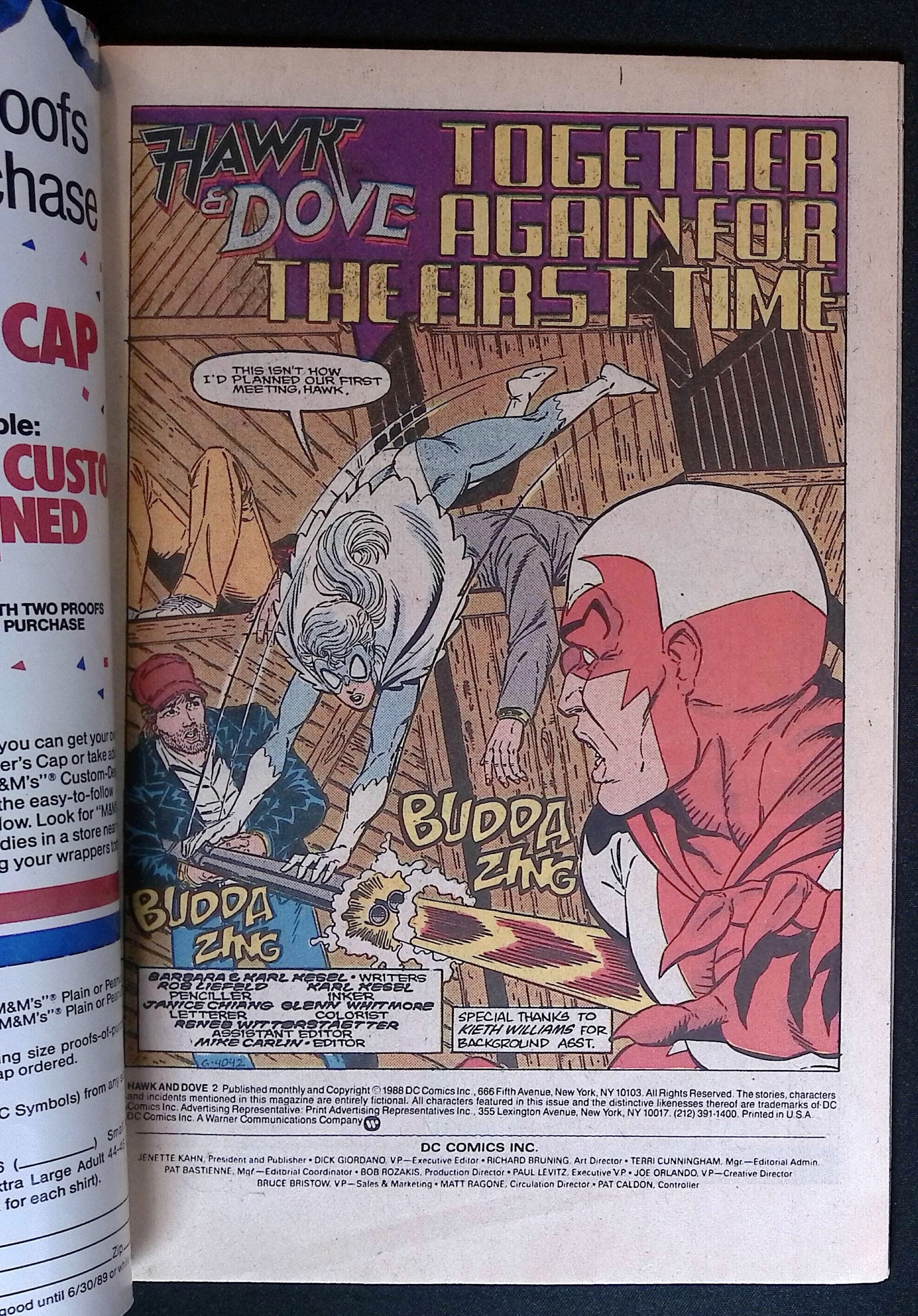 Hawk & Dove # 2 1988 VF/NM