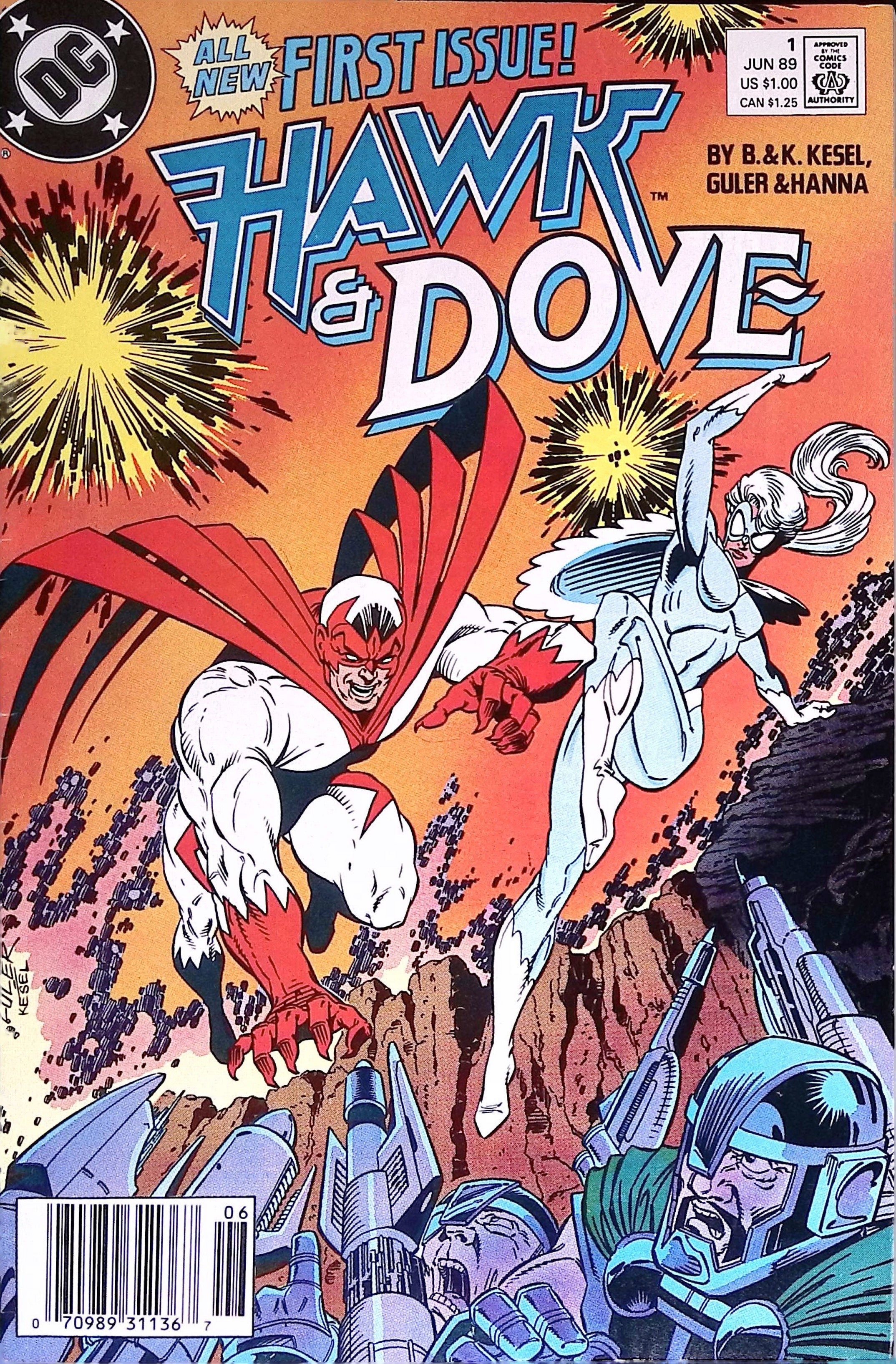Hawk &  Dove # 1 1989 VF/NM
