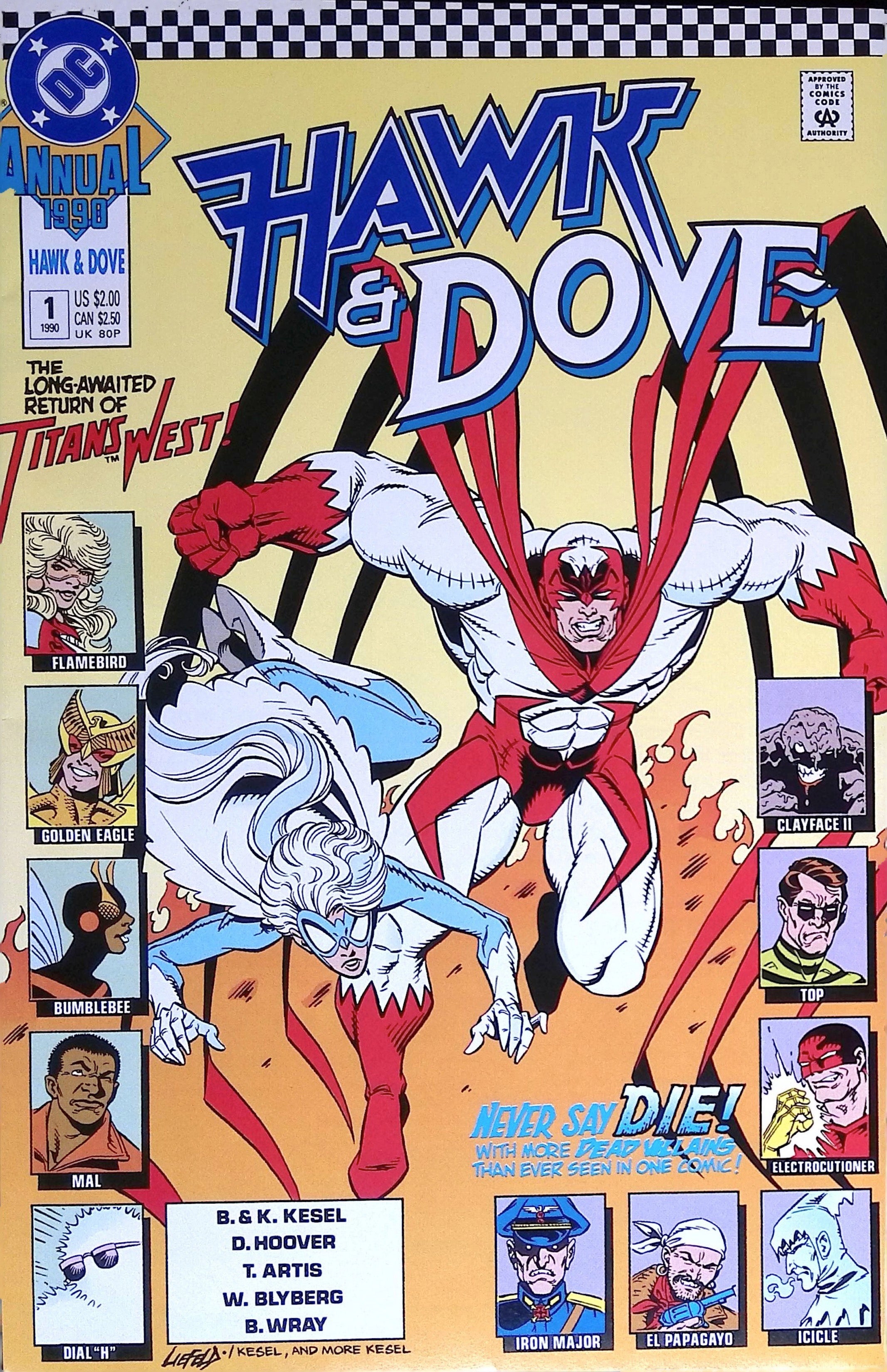 Hawk & Dove Annual # 1 1990 NM-