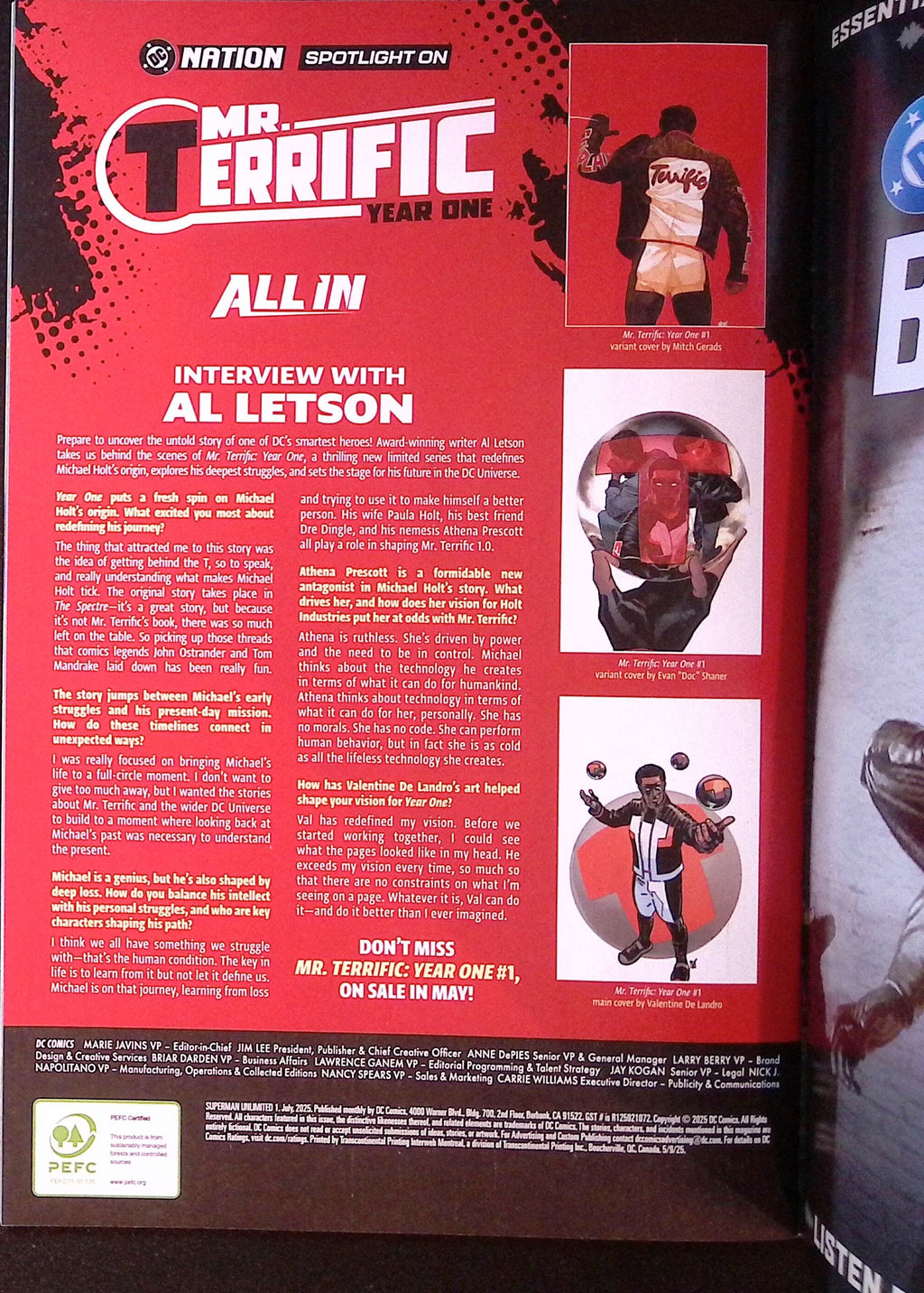 Superman Unlimited # 1 Gabriele Dell'Otto Variant 2025 NM