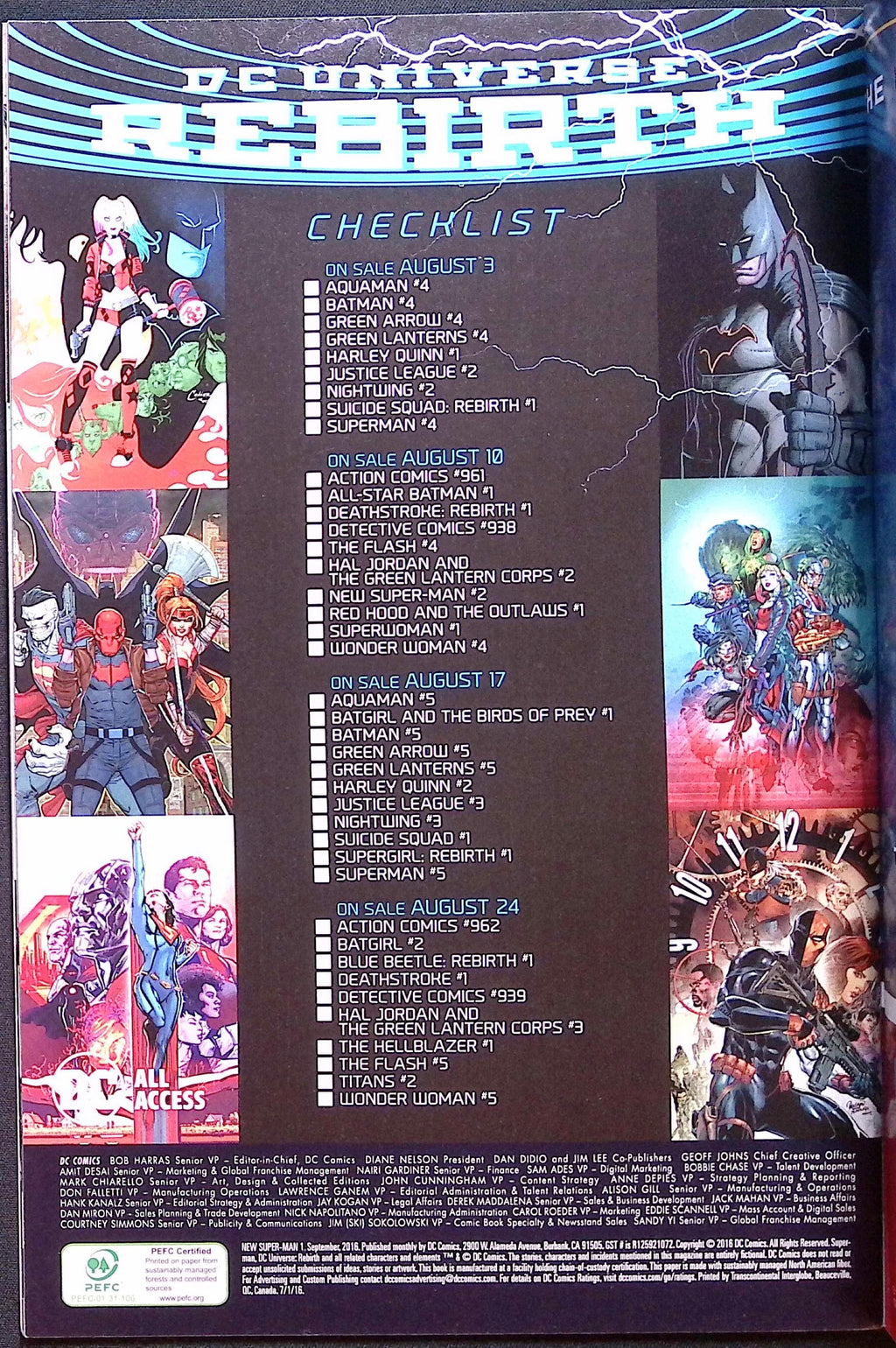 New Super-Man # 1 2016 VF+
