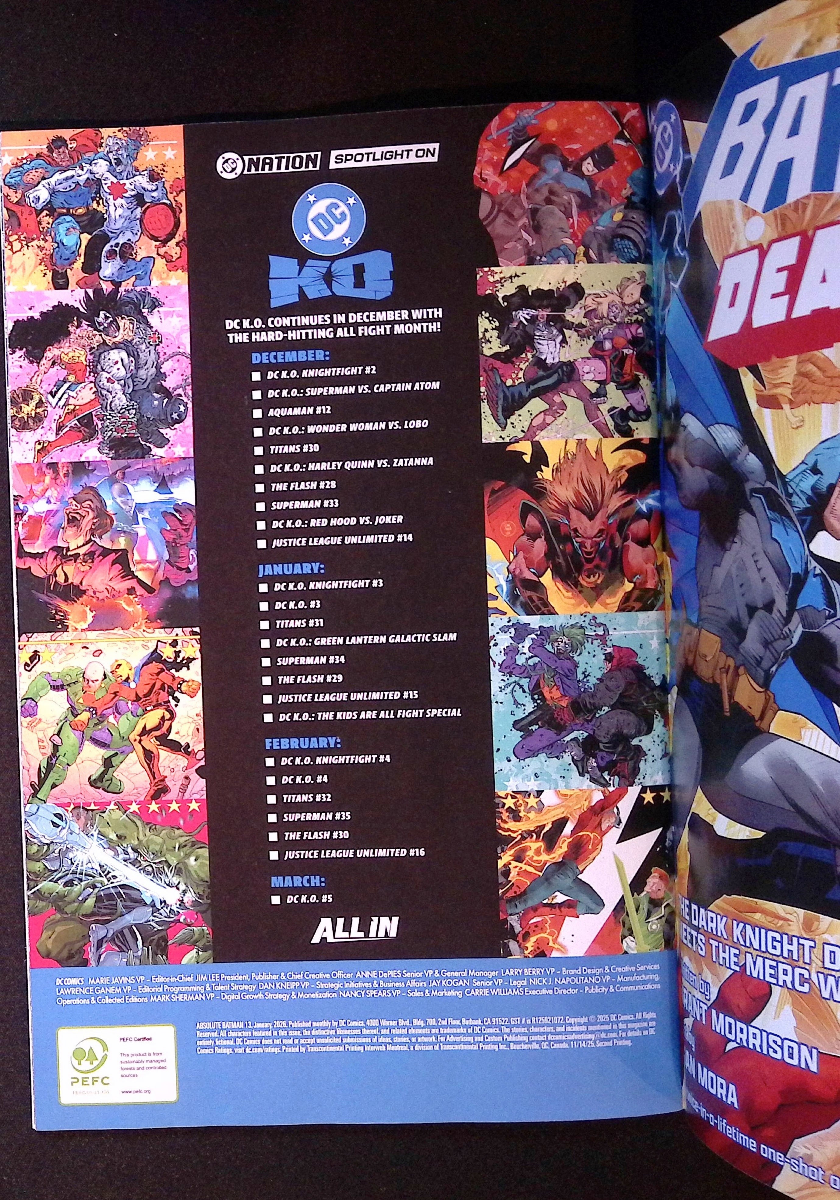 Absolute Batman # 13 Foil Variant Second Printing 2025 NM