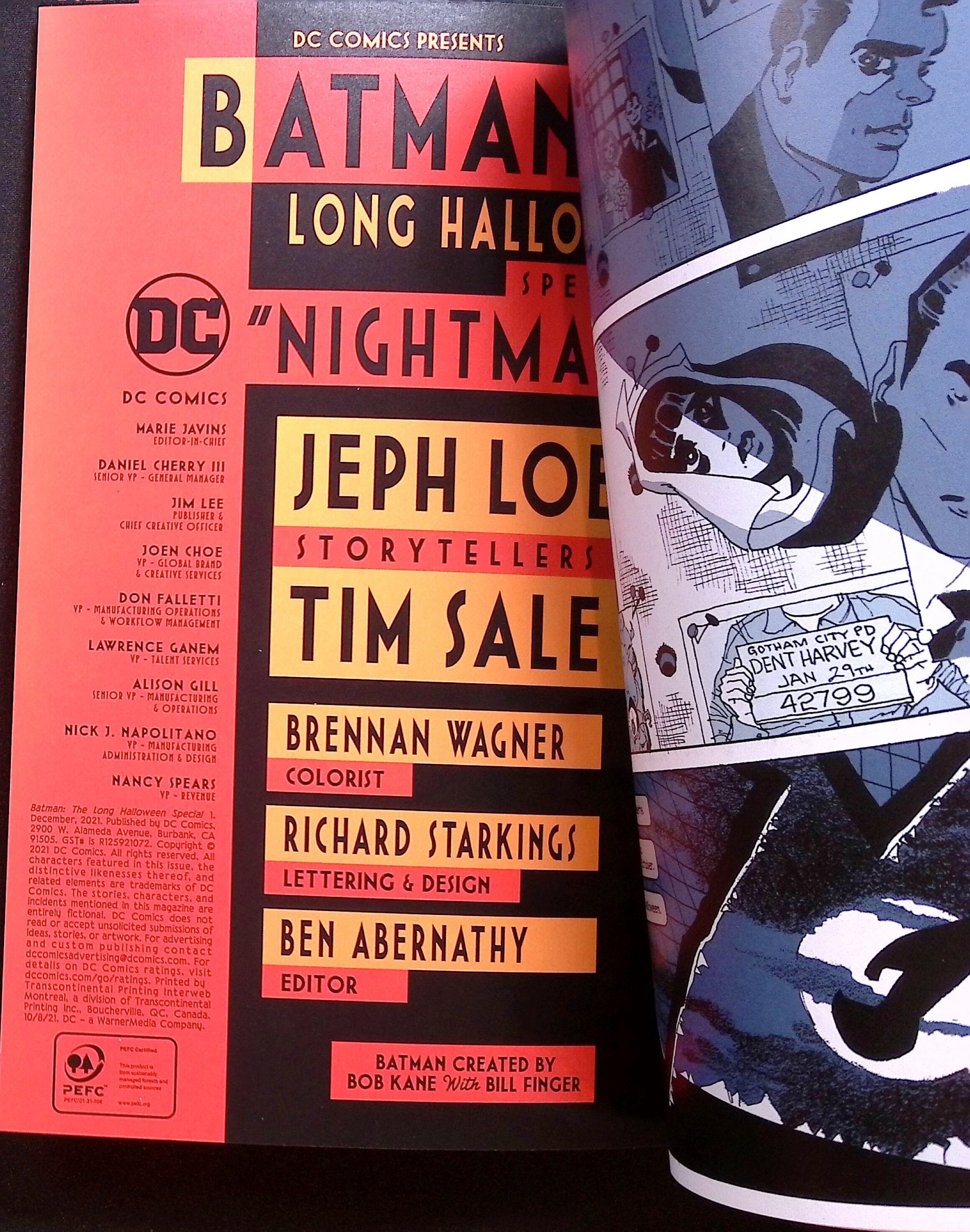 Batman: The Long Halloween Special 2021 # 1 NM