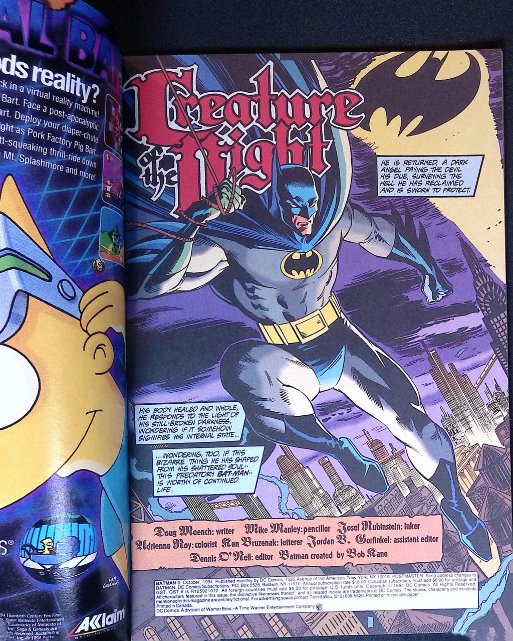 Batman # 0 1994 NM