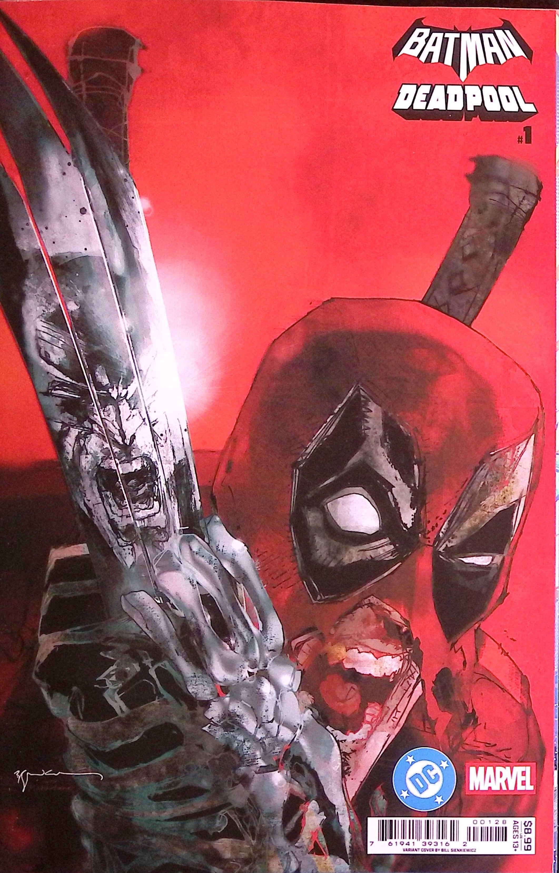 Batman/Deadpool # 1 Bill Sienkiewicz Hulk 340 Homage 2025 NM