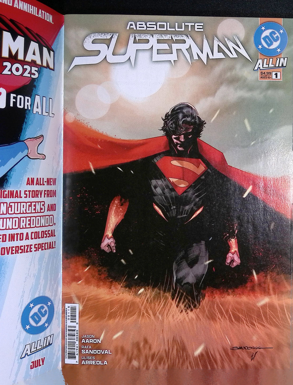 Absolute Superman # 1 Mark Spears Foil Variant Fifth Printing 2025 VF/NM