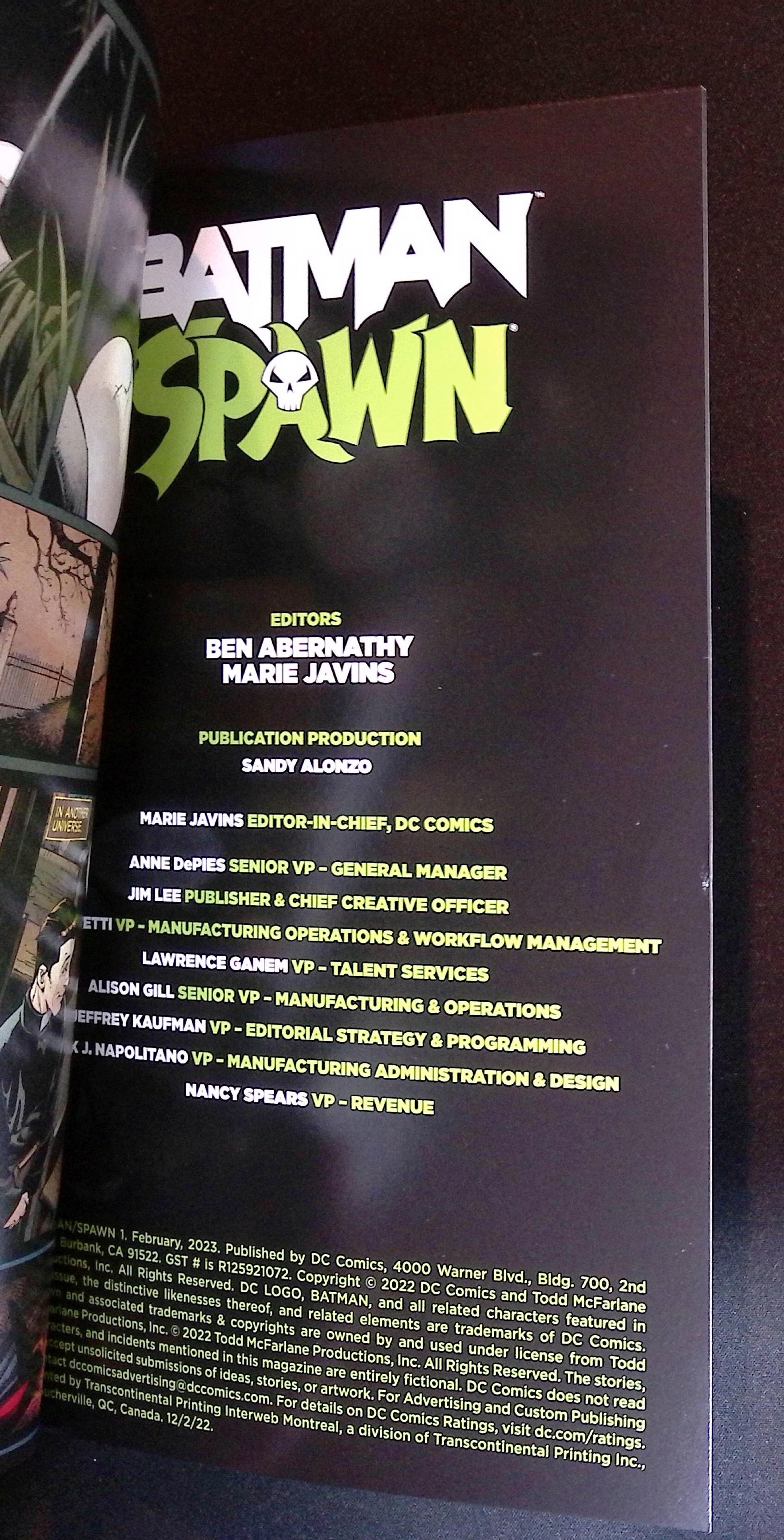 Batman/Spawn # 1 2022 VF+