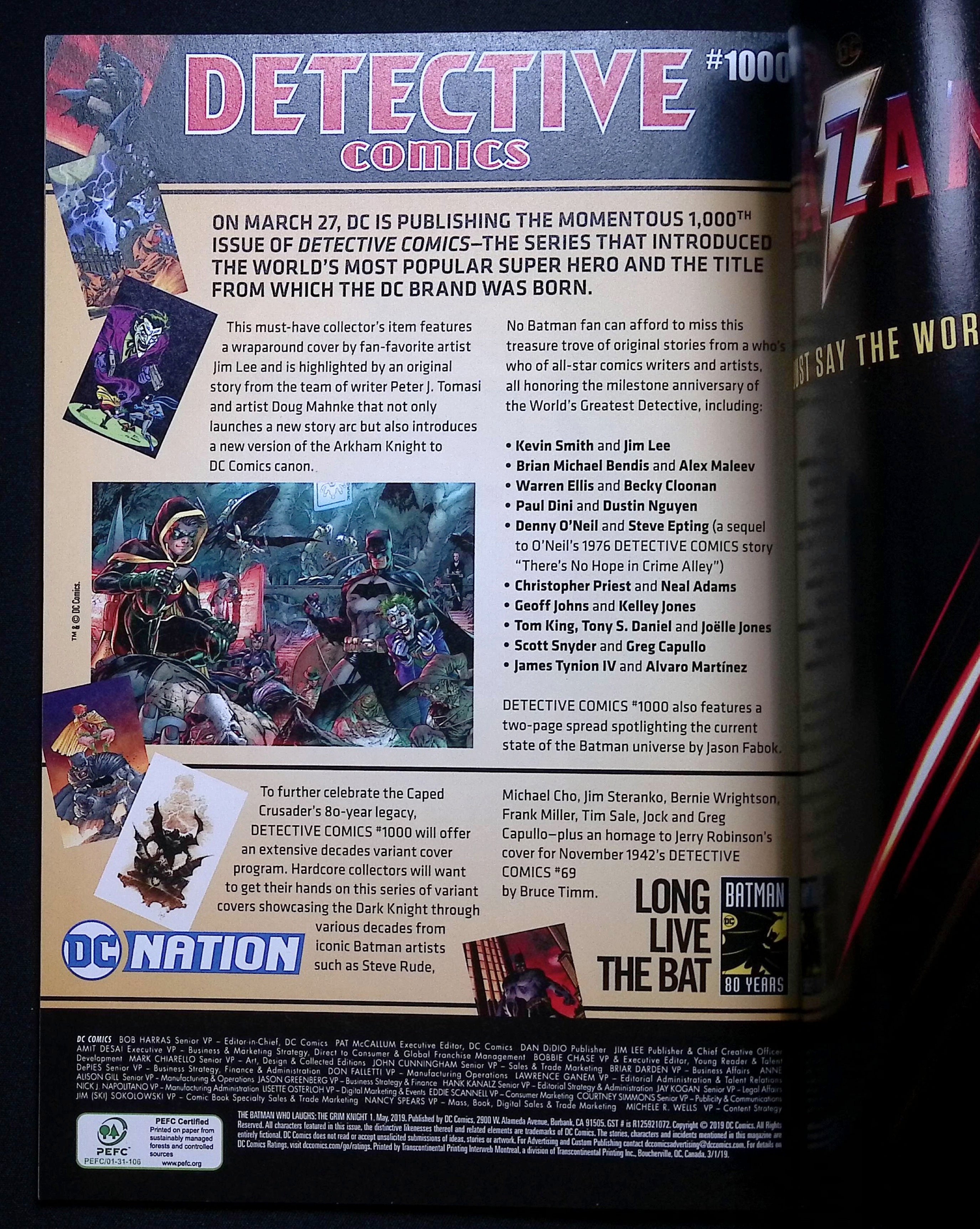 The Batman Who Laughs: The Grim Knight # 1 2019 NM-