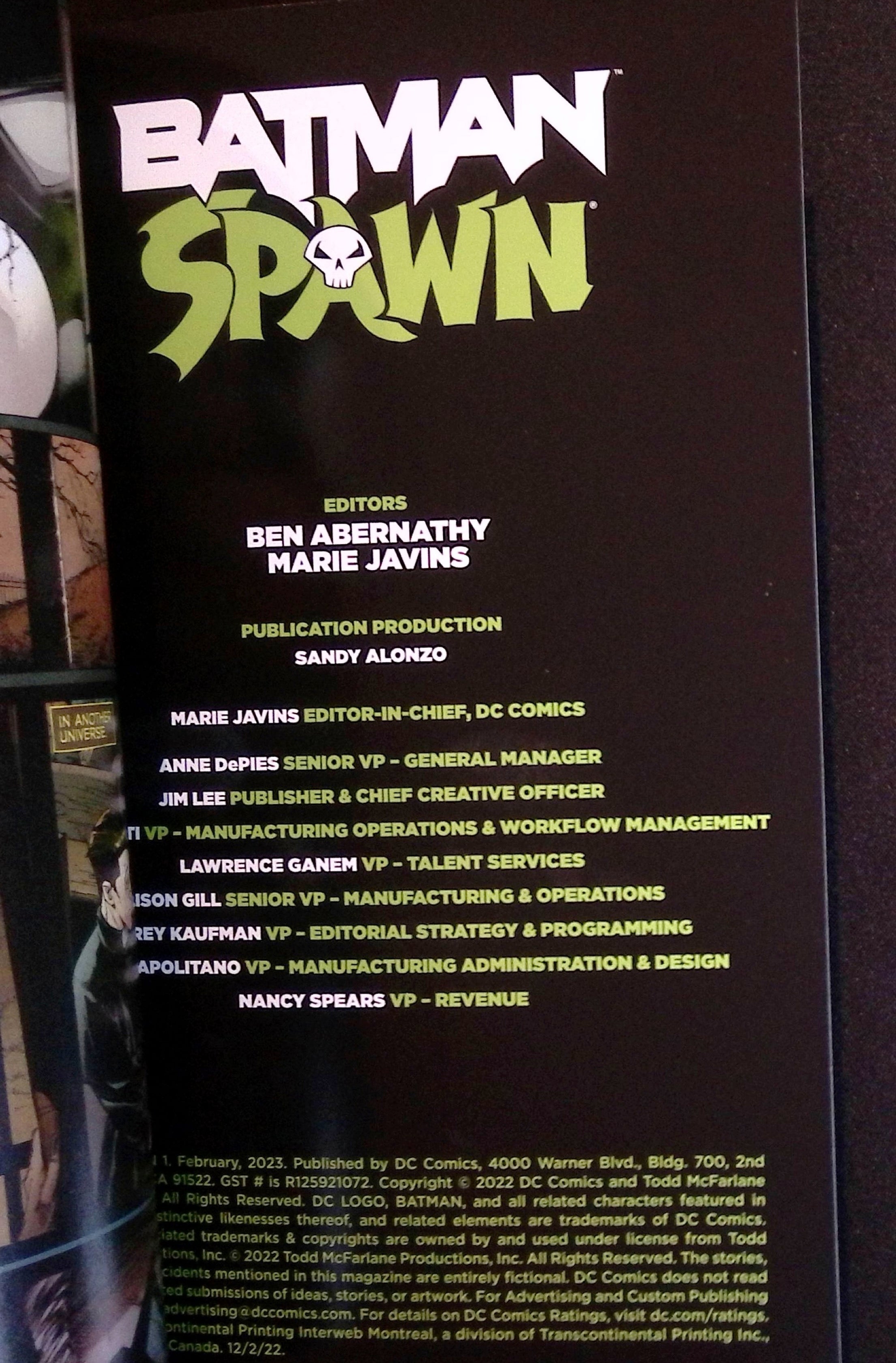 Batman/Spawn # 1 2022 VF+