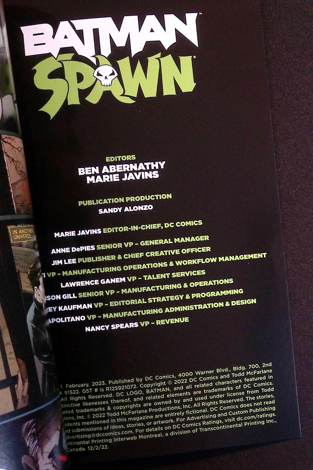 Batman/Spawn # 1 2022 VF+