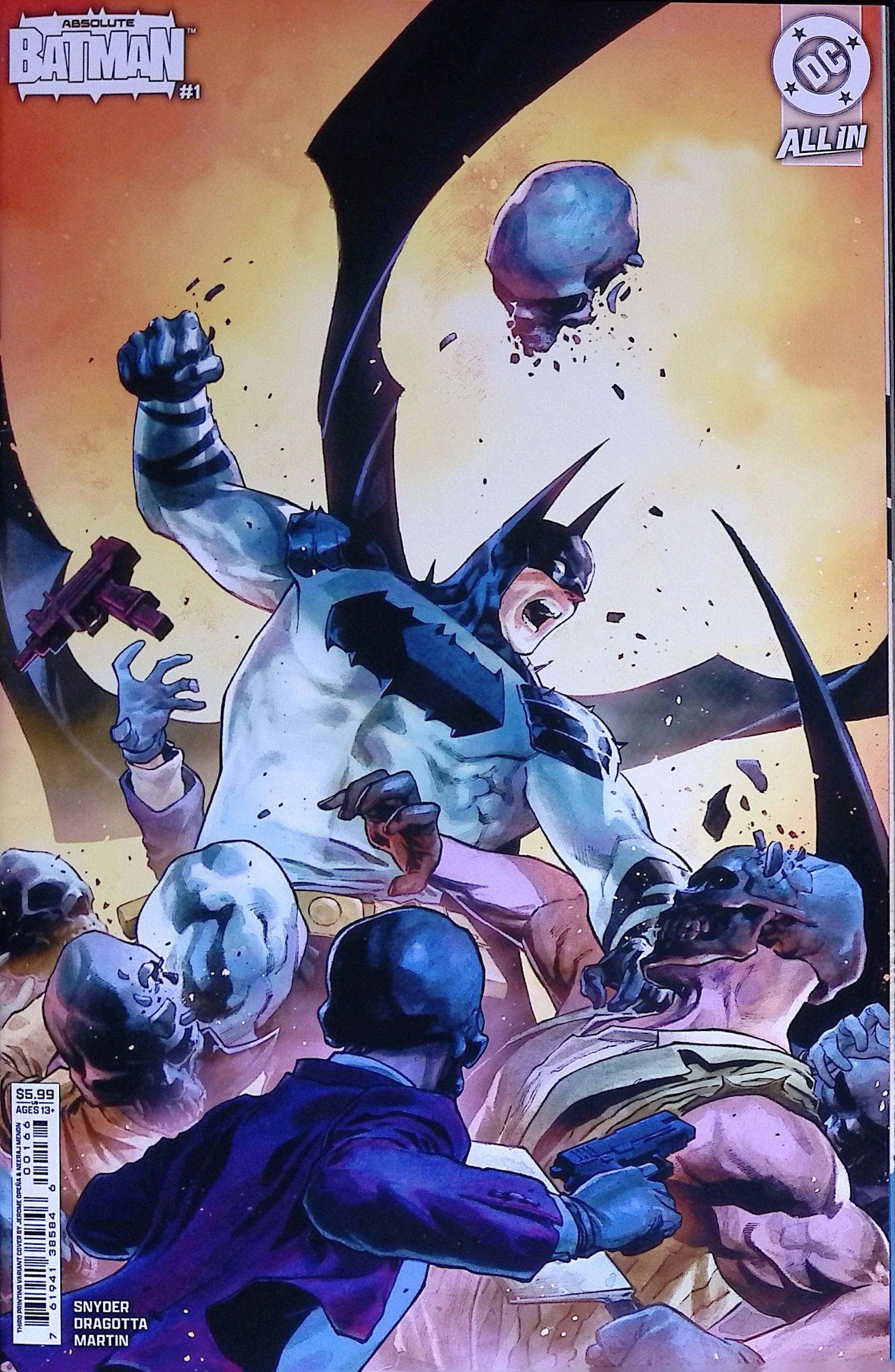 Absolute Batman # 1 Opena Variant Third Printing 2025 NM-