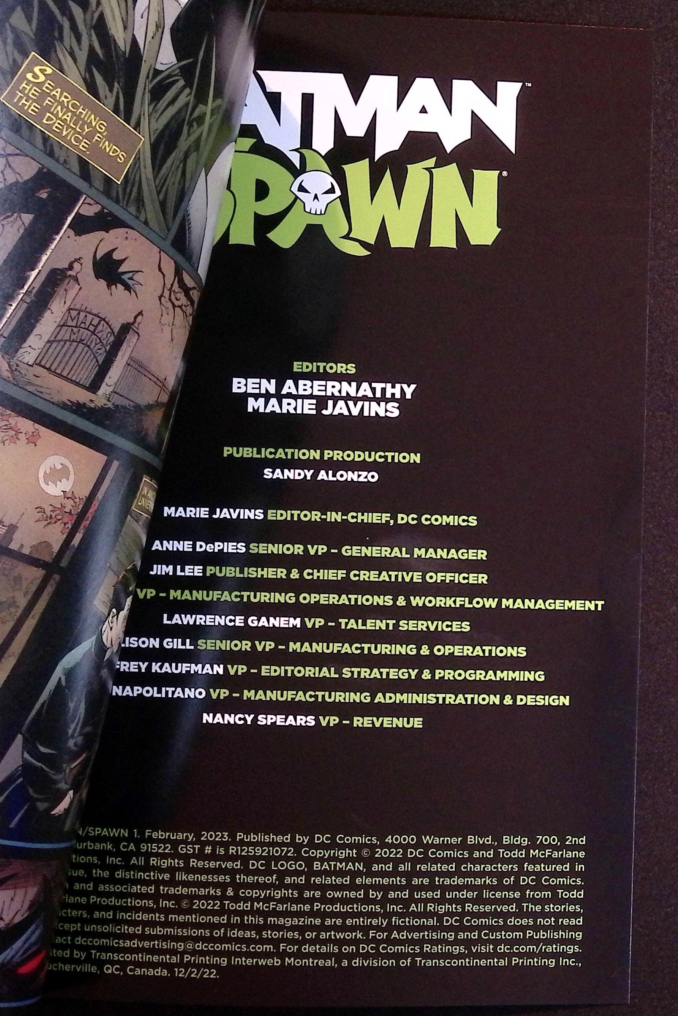 Batman/Spawn # 1 2022 VF+