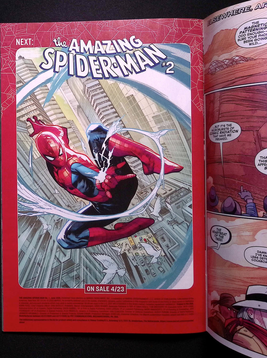 The Amazing Spider-Man # 1 Mark Chiarello Foil Variant 2025 NM