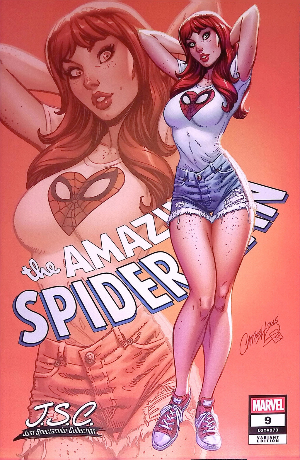 The Amazing Spider-Man # 9 J. Scott Campbell J.S.C. Variant Cover NM-