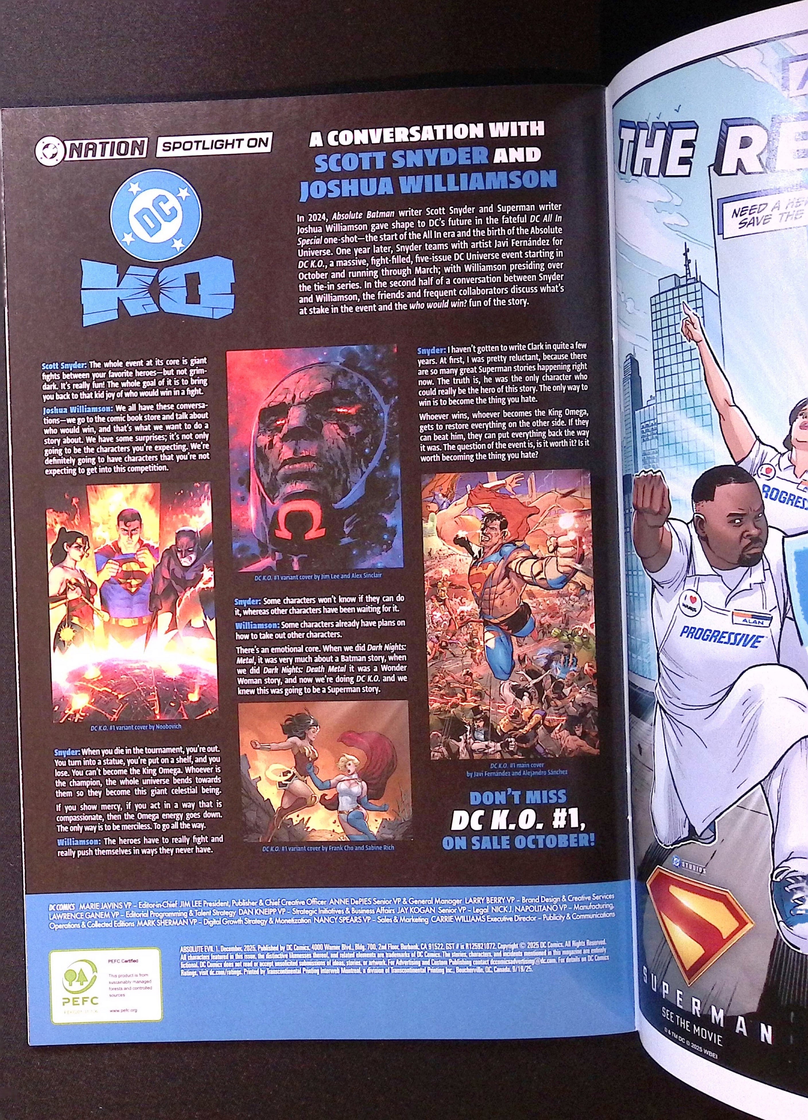 Absolute Evil # 1 Riley Rossmo Variant 2025 NM