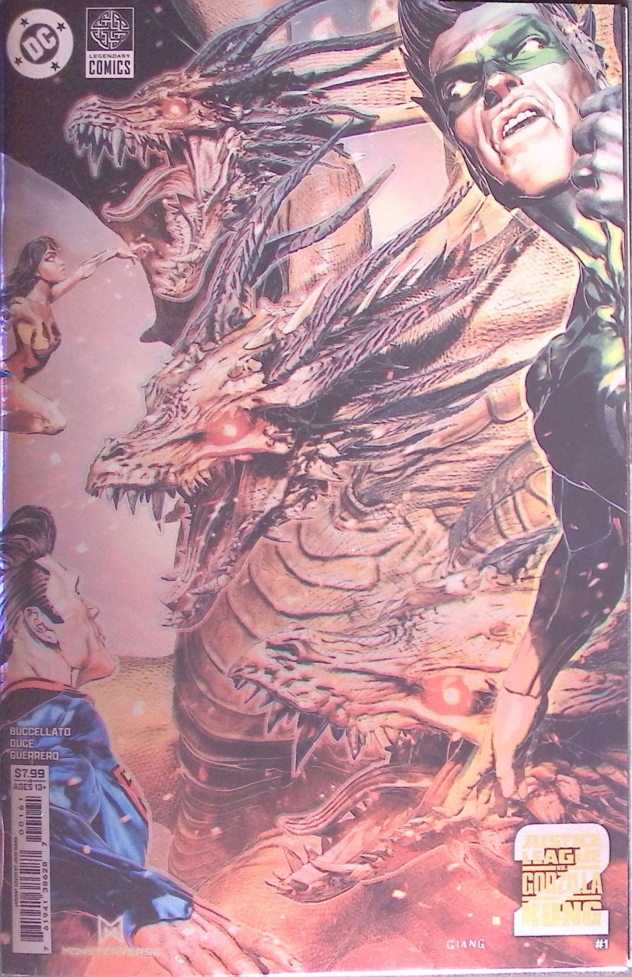 Justice League vs. Godzilla vs. Kong 2 # 1 Giang Foil Variant 2025 NM