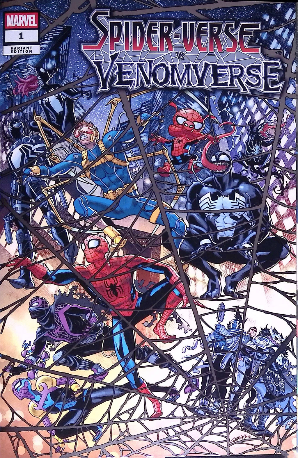Spider-Verse vs. Venomverse # 1 Garron Foil Variant 2025 NM