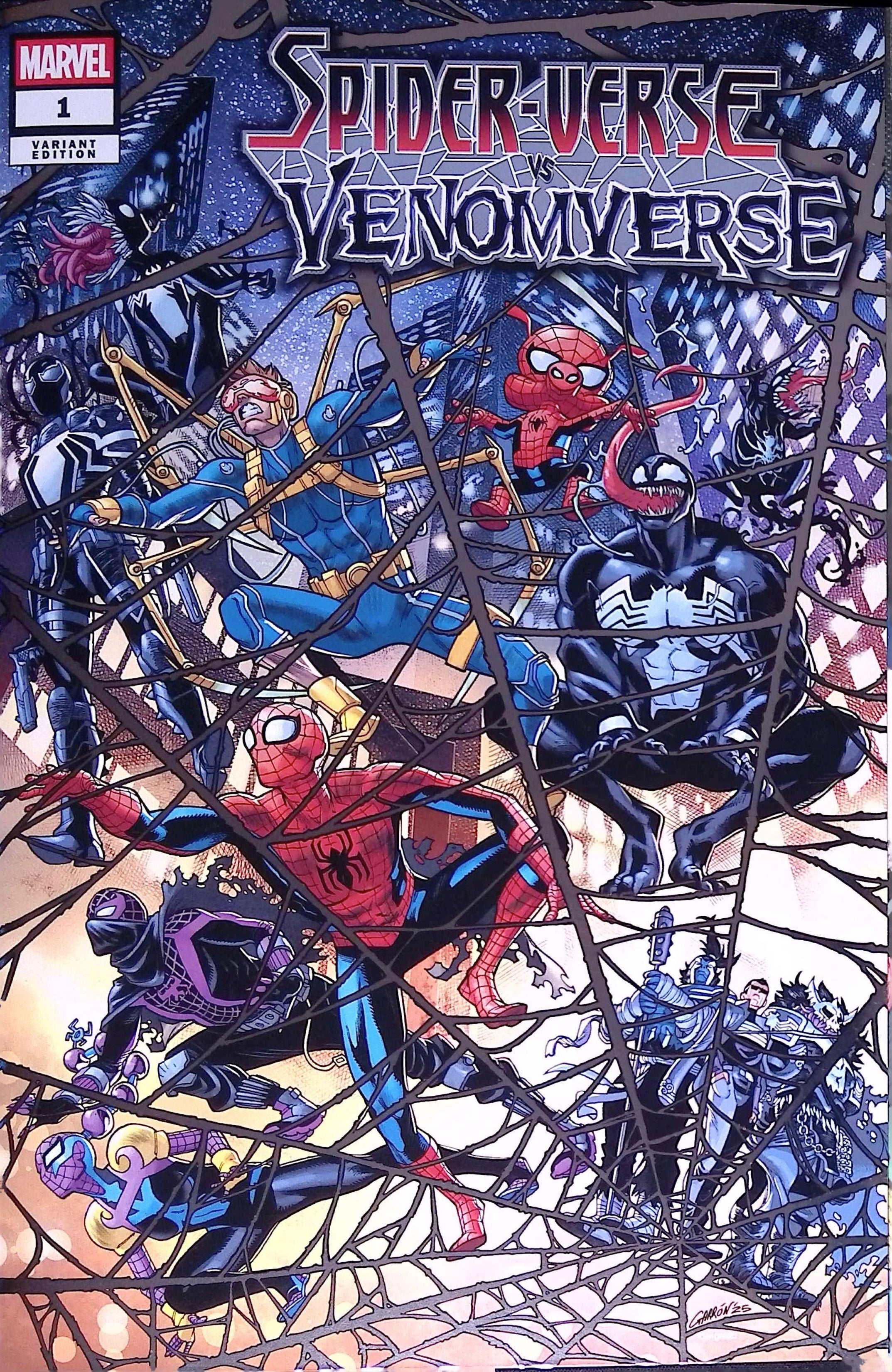 Spider-Verse vs. Venomverse # 1 Garron Foil Variant 2025 NM