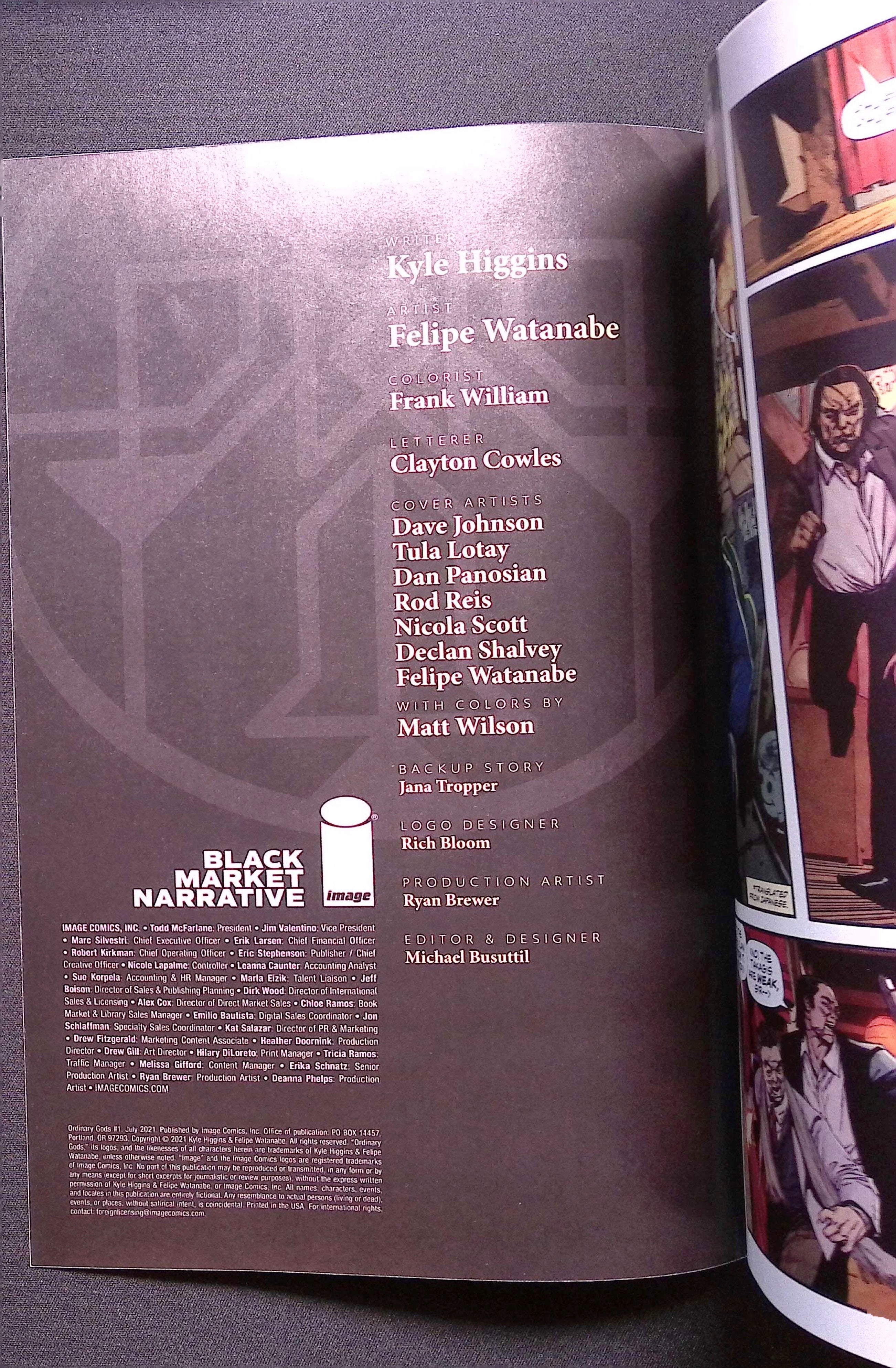 Ordinary Gods # 1 NM 2021