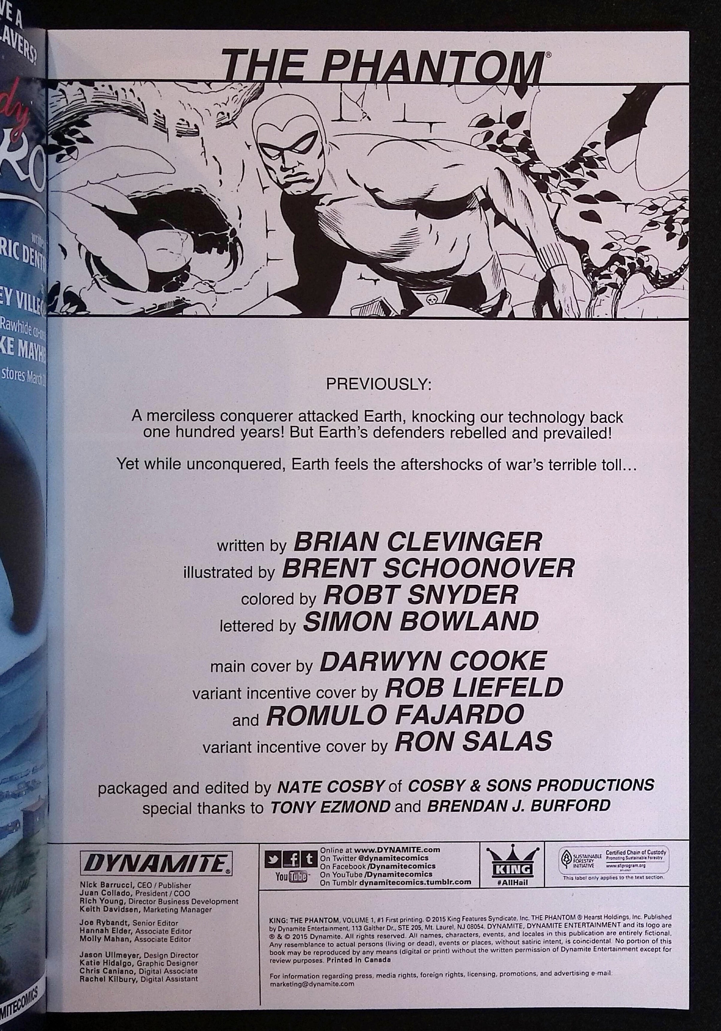 King: The Phantom # 1 2015 NM-