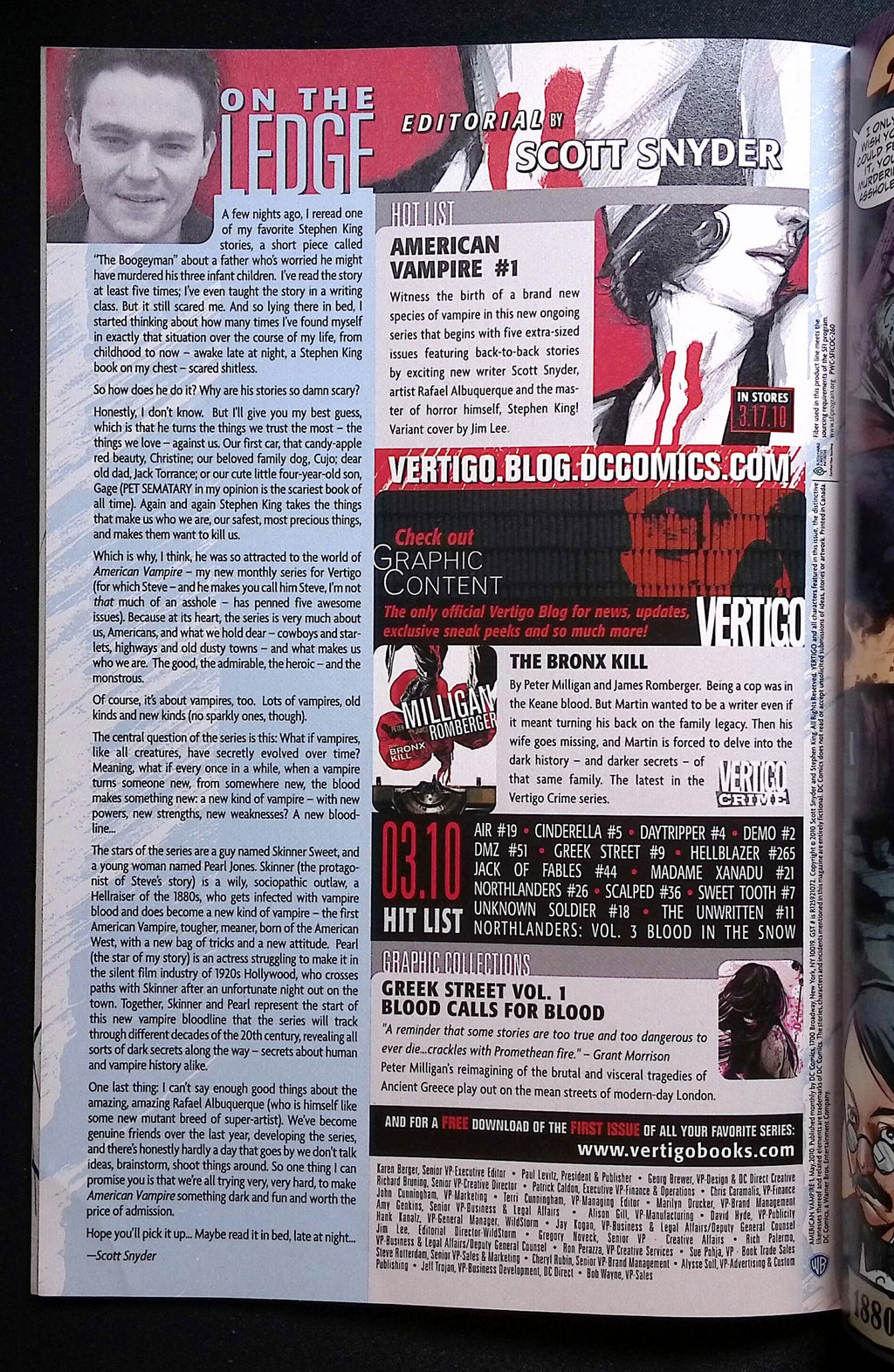 American Vampire # 1 2010 VF/NM