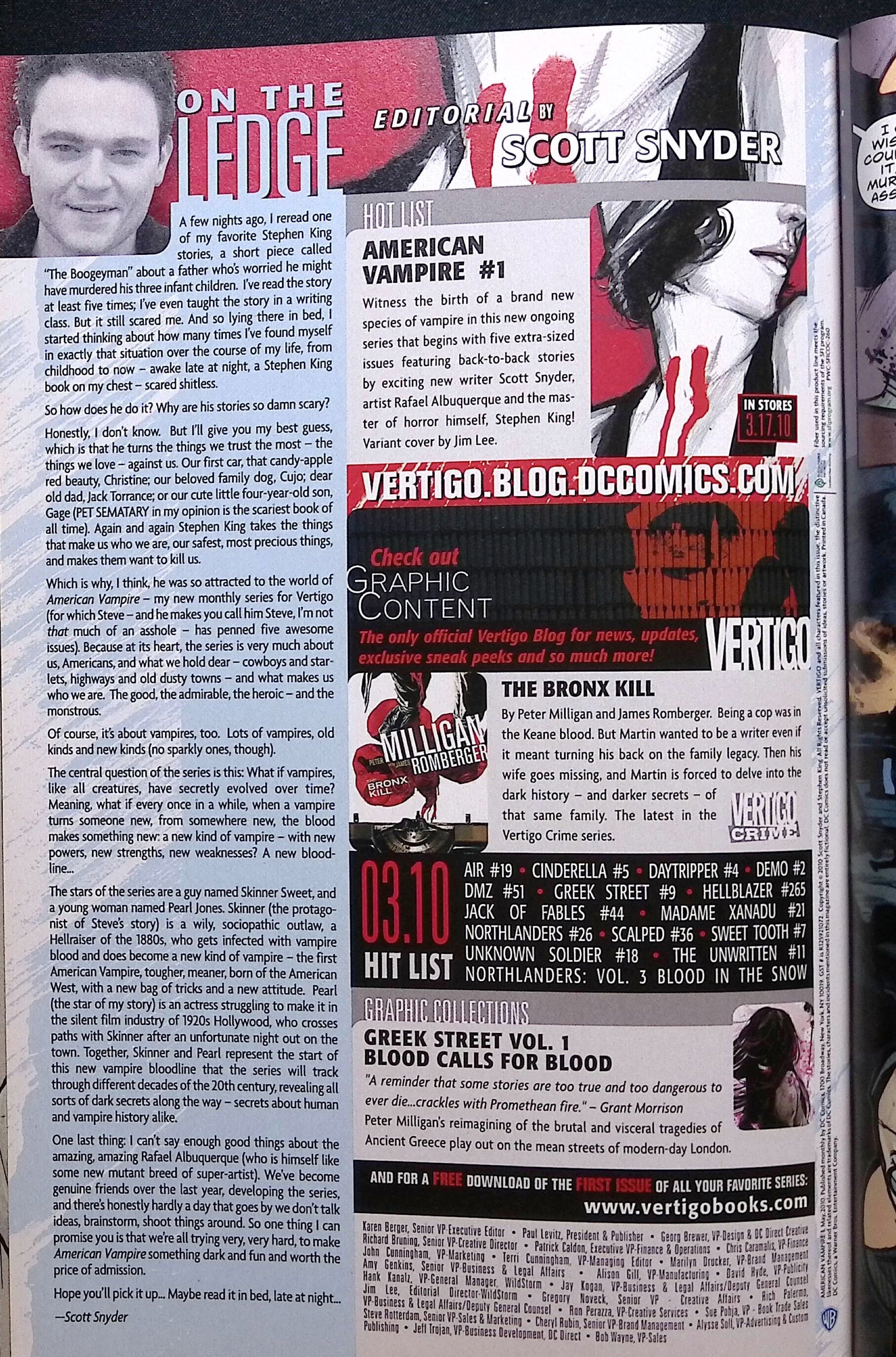 American Vampire # 1 2010 VF/NM