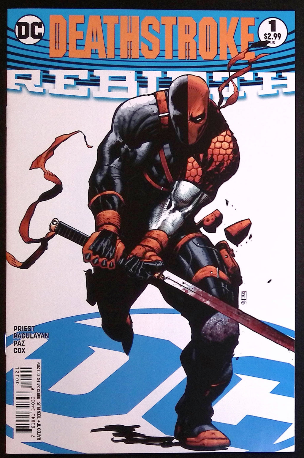 Deathstroke: Rebirth # 1 Variant Cover 2016 NM-