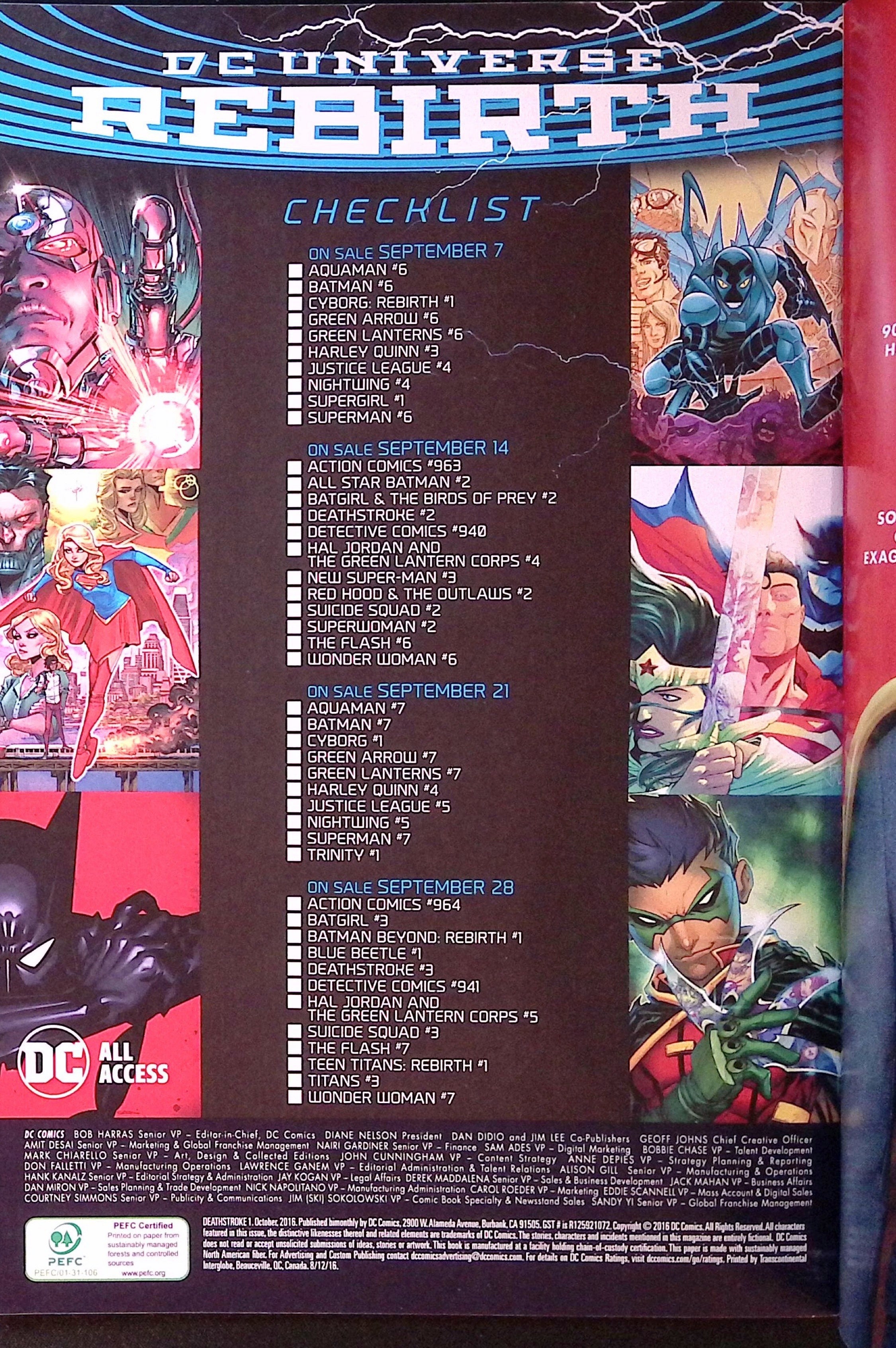 Deathstroke # 1 2016 NM-