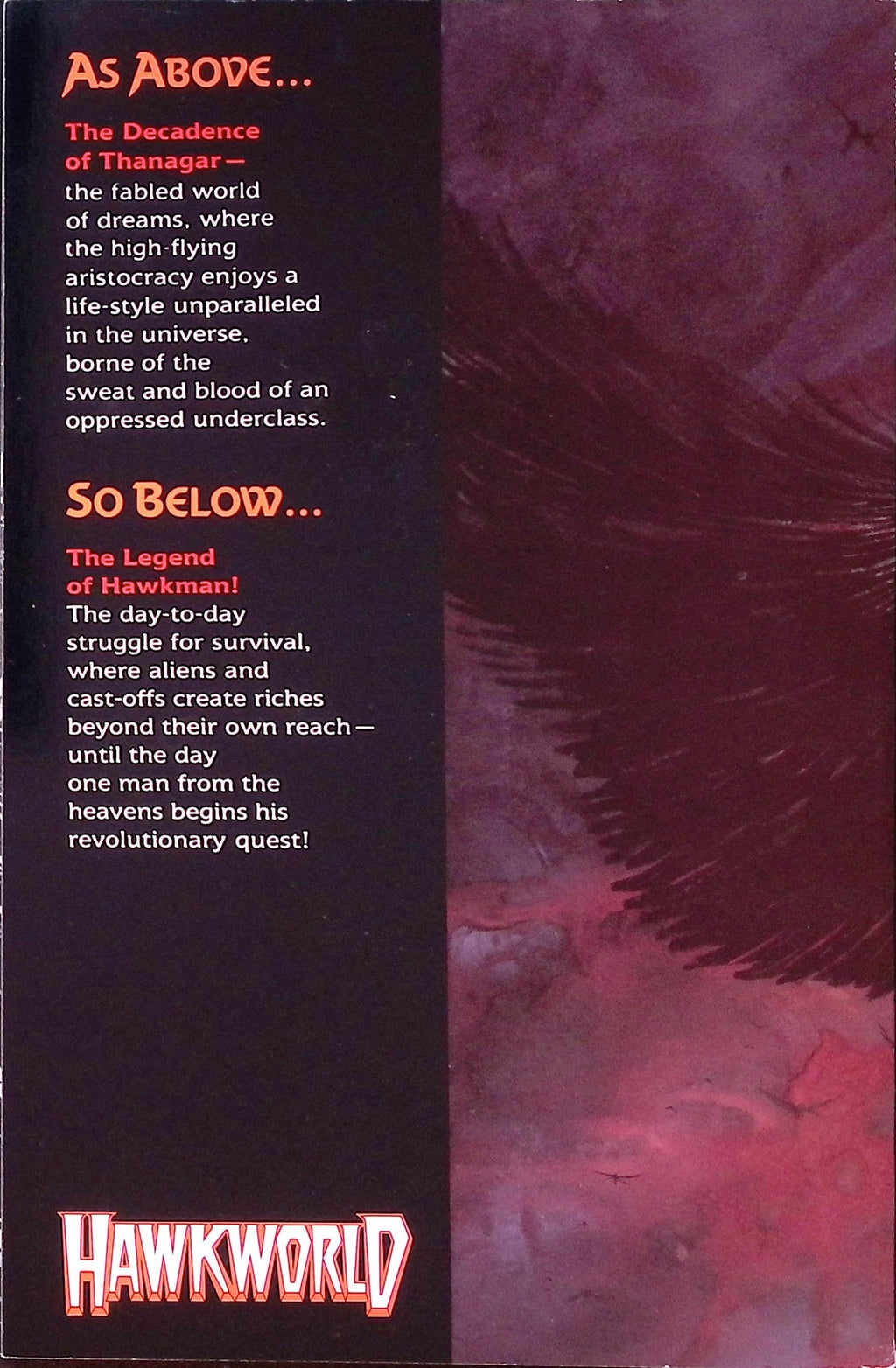 Hawkworld Book One: Flashzone 1989 NM-