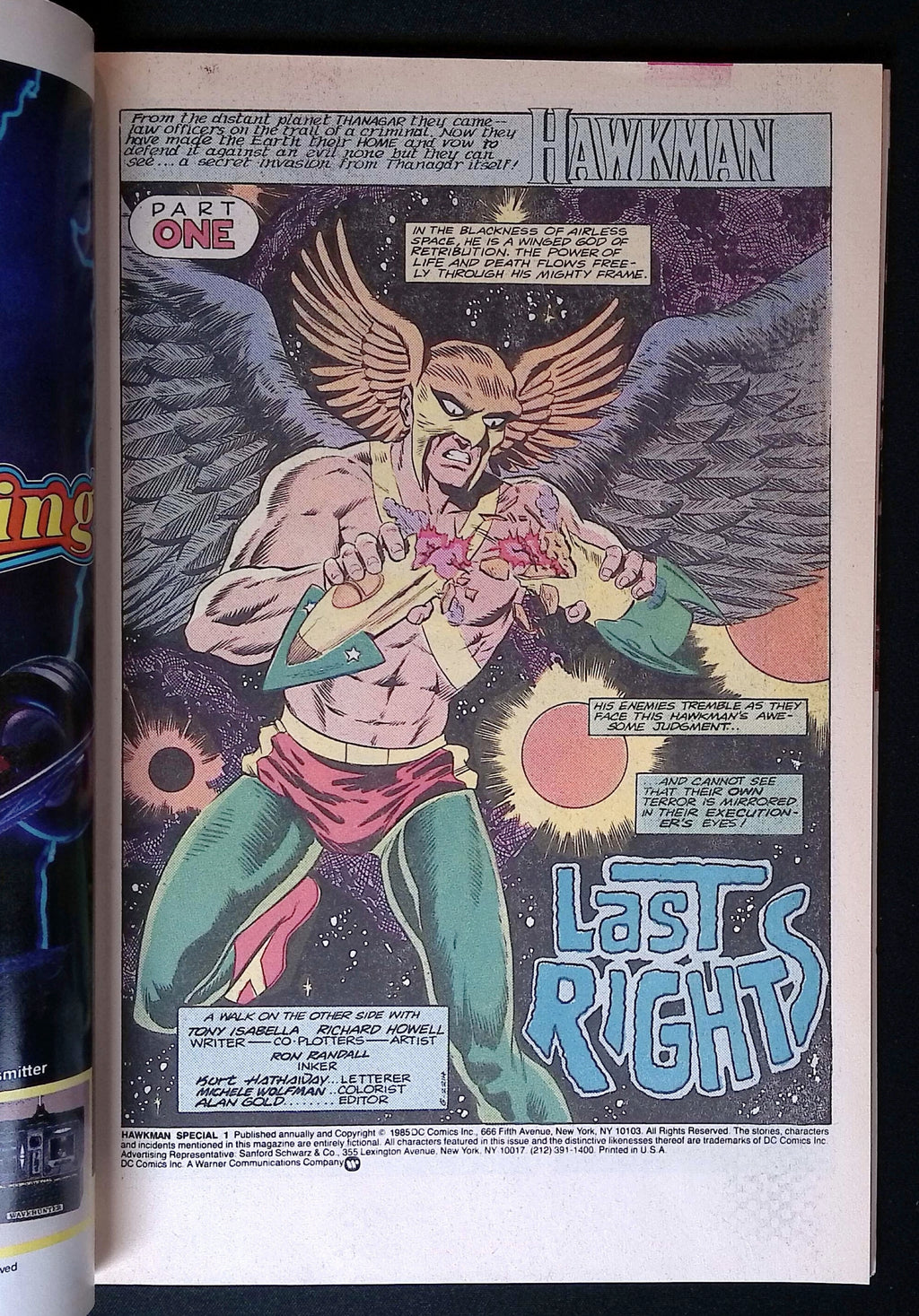 Hawkman Special # 1 1986 VF/NM