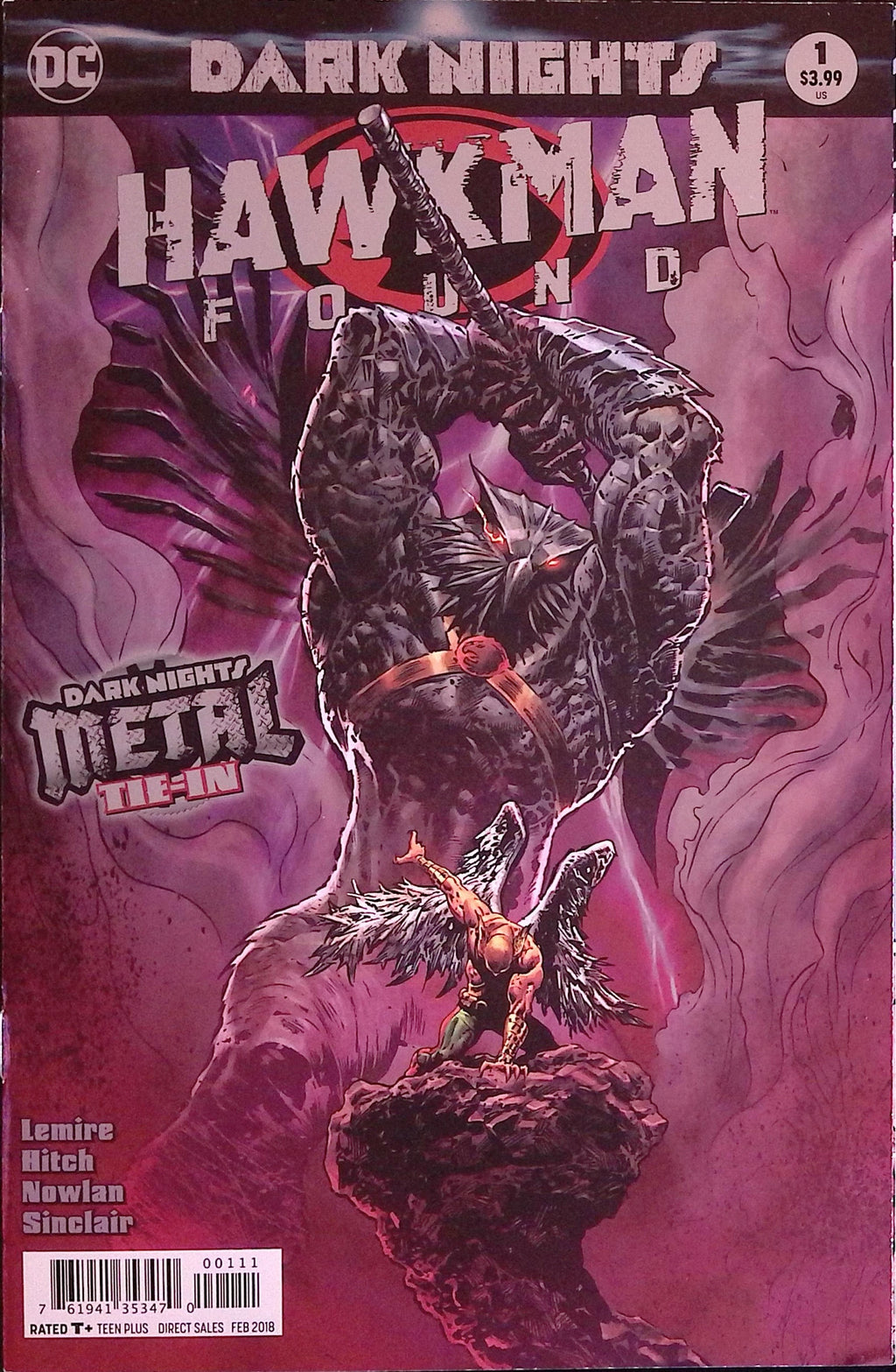 Hawkman Found # 1 2017 NM
