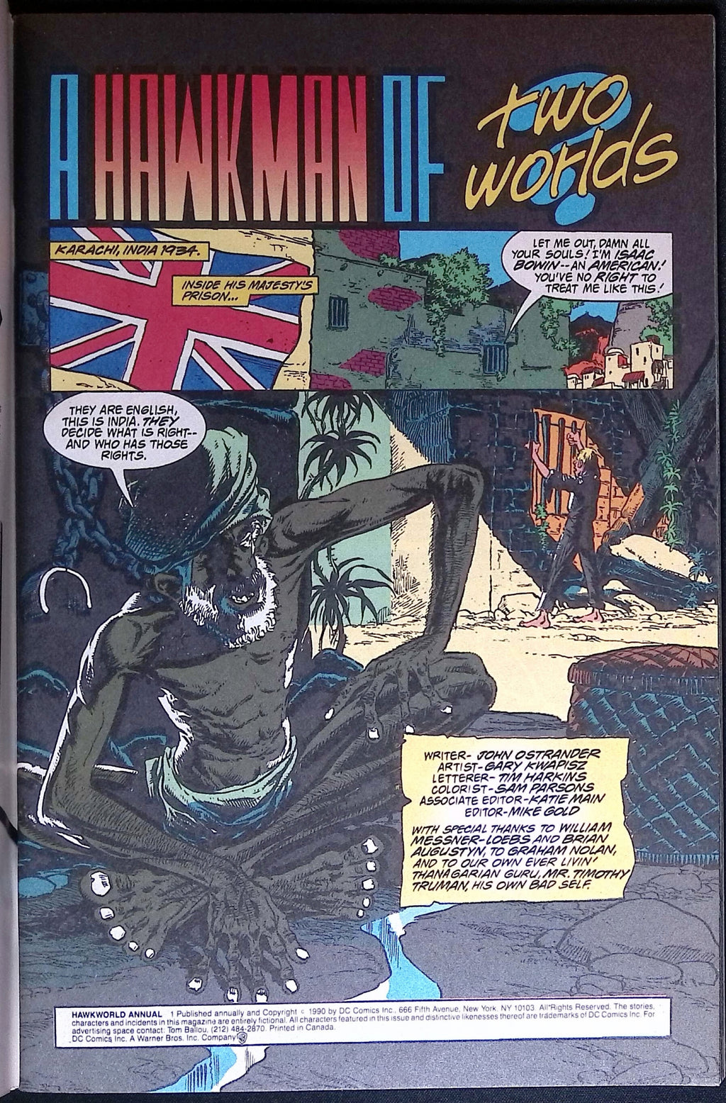 Hawkworld Annual # 1 1990 NM-
