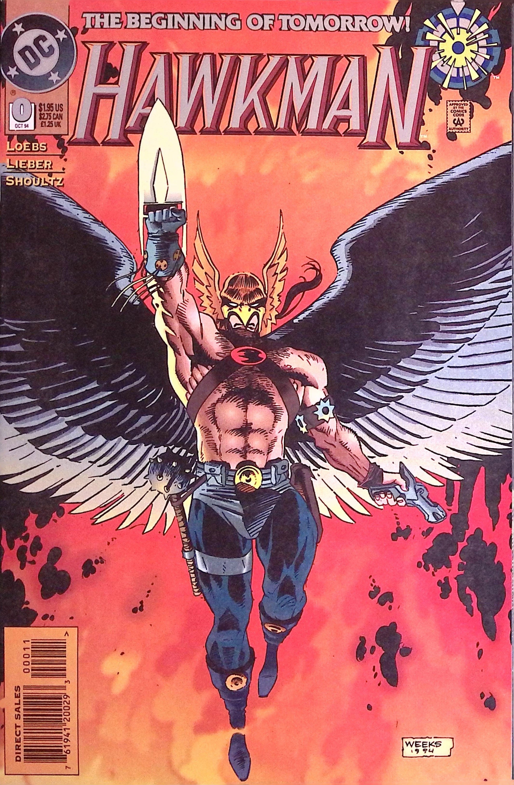 Hawkman # 0 1994 NM-