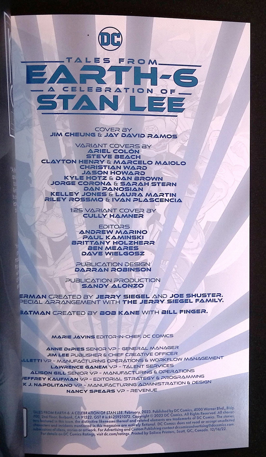 Tales from Earth-6: A Celebration of Stan Lee # 1 Beach Variant 2022 NM