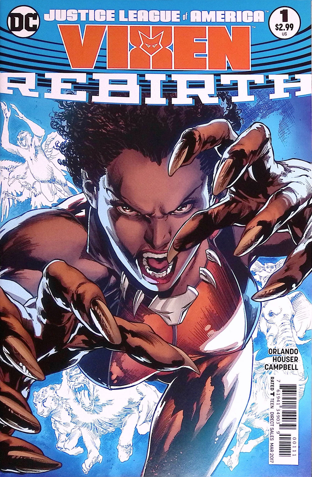 Justice League of America: Vixen Rebirth # 1 2017 NM-