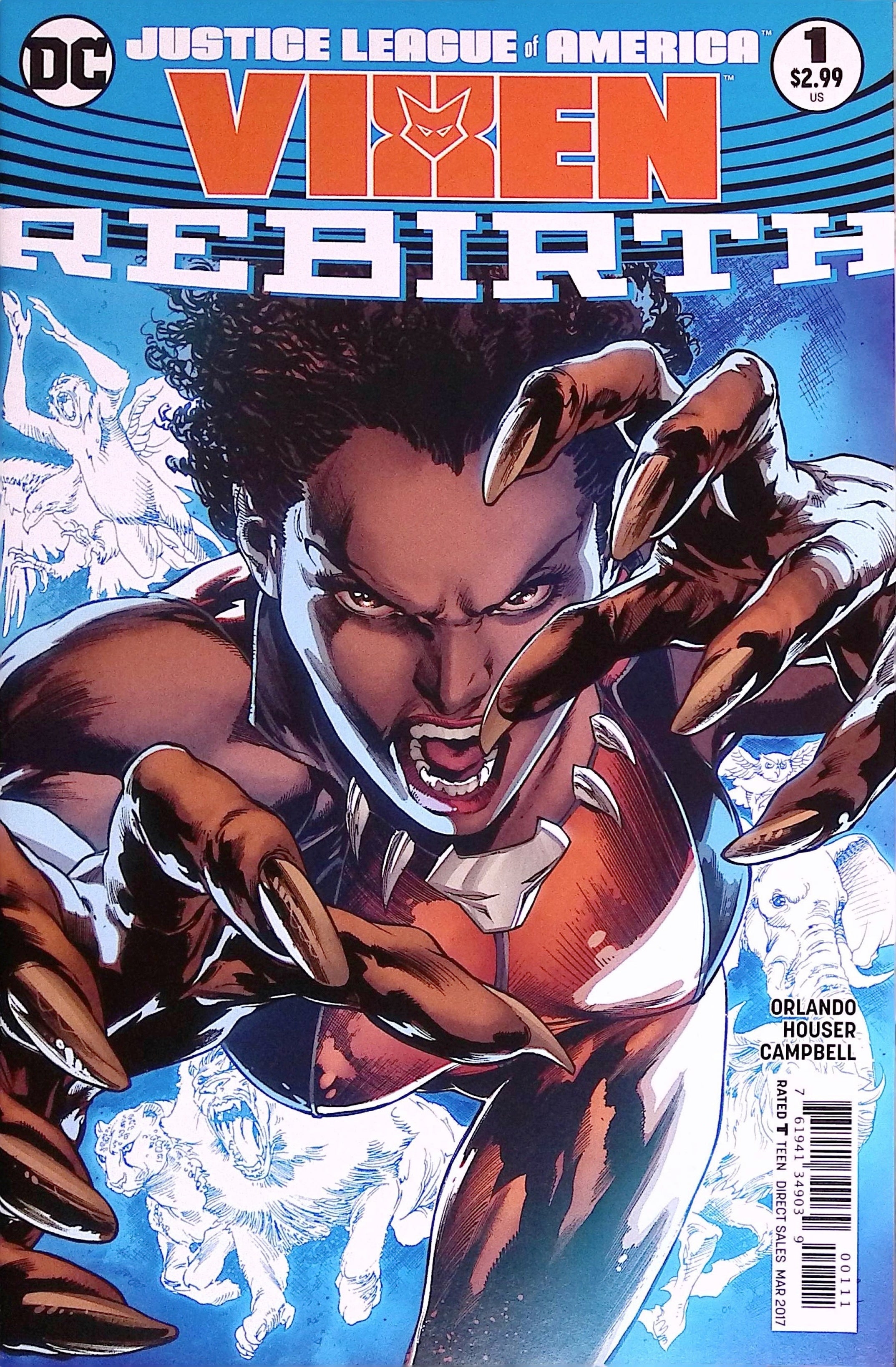 Justice League of America: Vixen Rebirth # 1 2017 NM-