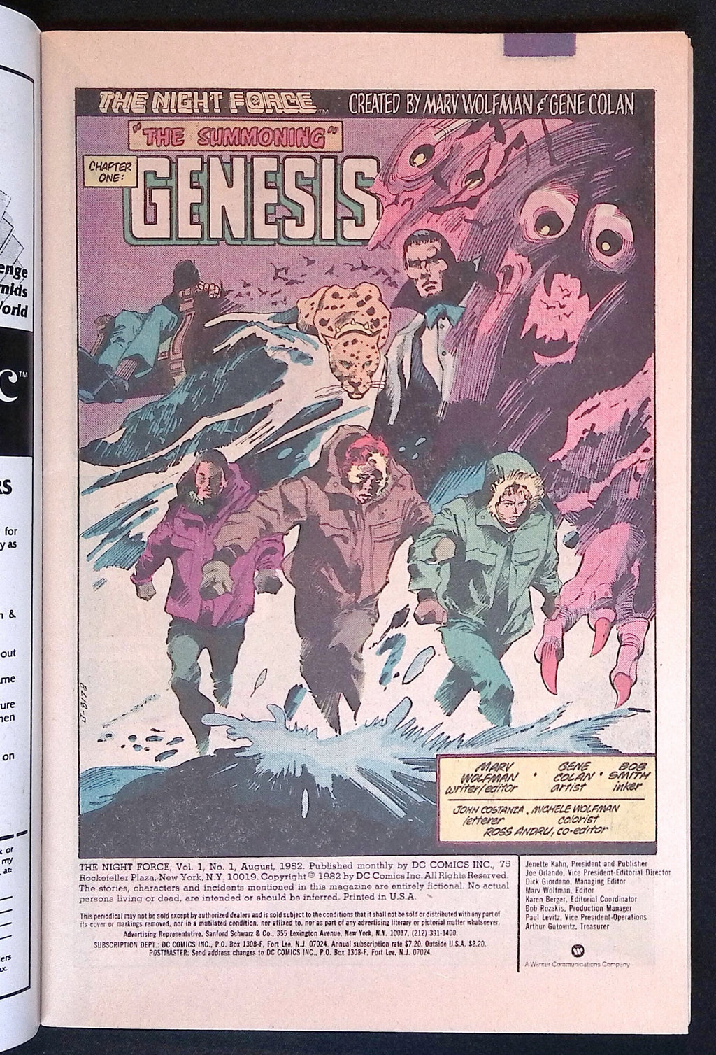 Night Force # 1 1982 NM-