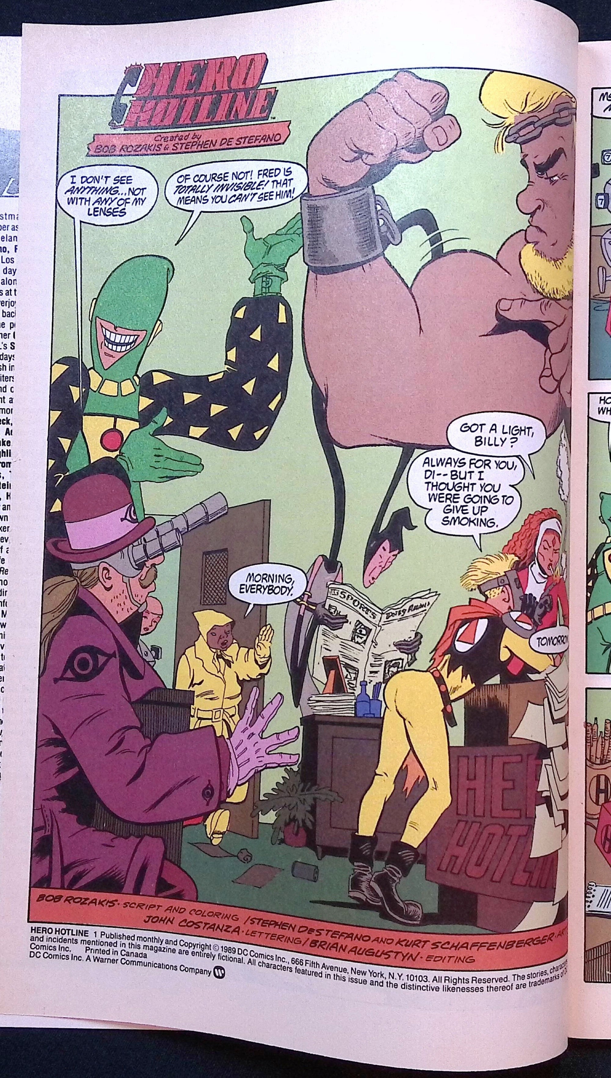 Hero Hotline # 1 1989 NM-