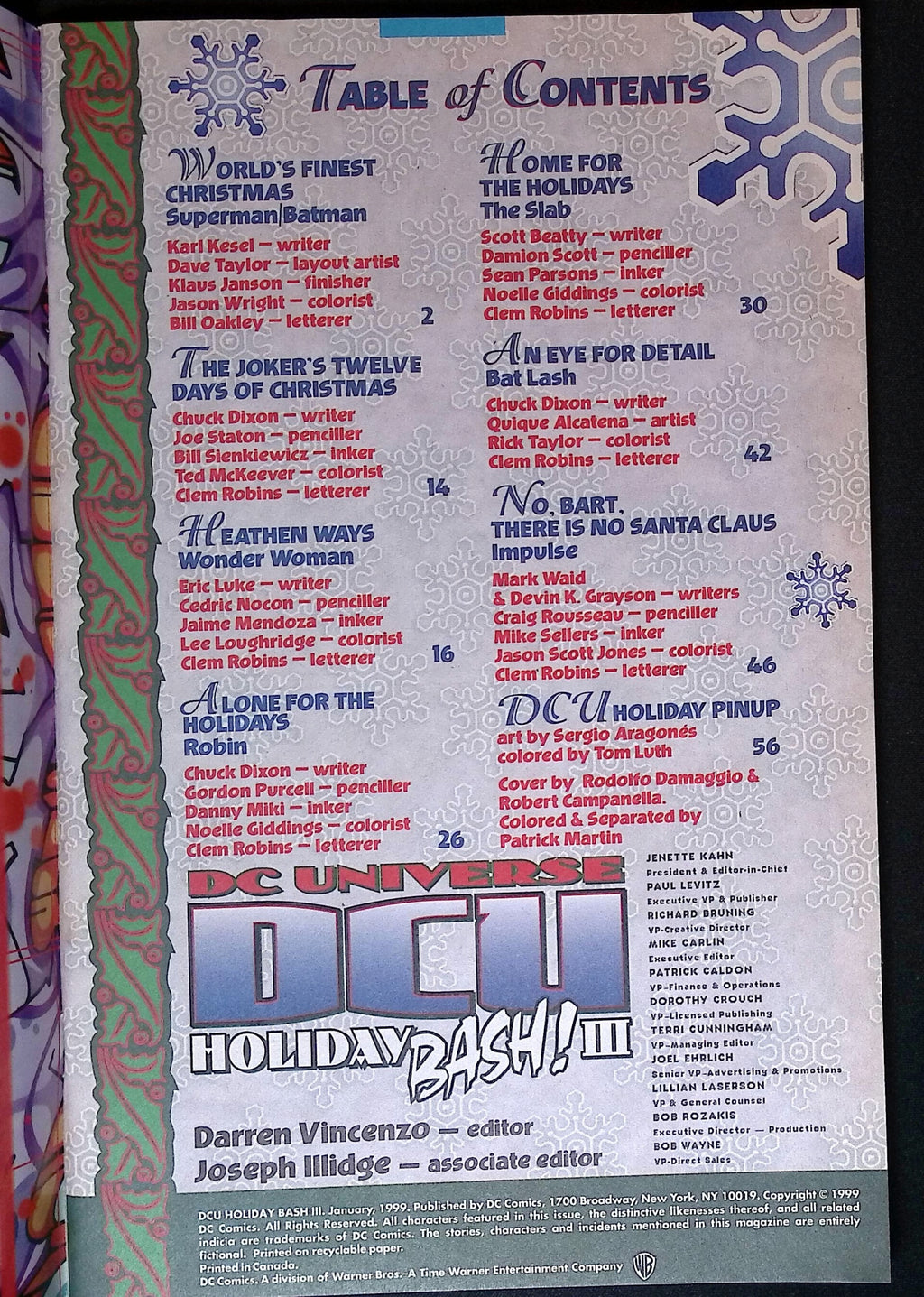 DC Universe Holiday Bash III 1999 NM