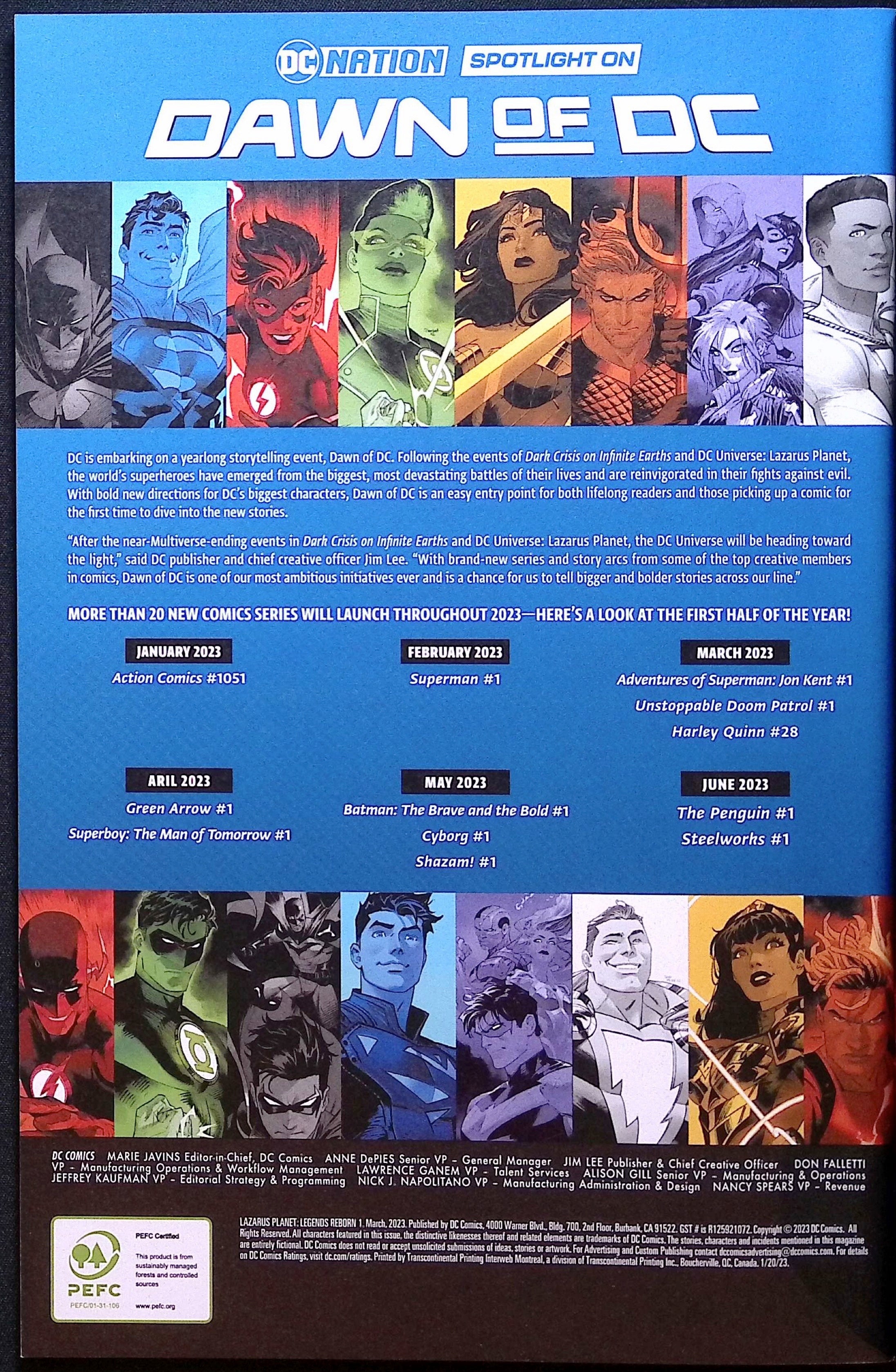 Lazarus Planet: Legends Reborn # 1 2023 NM