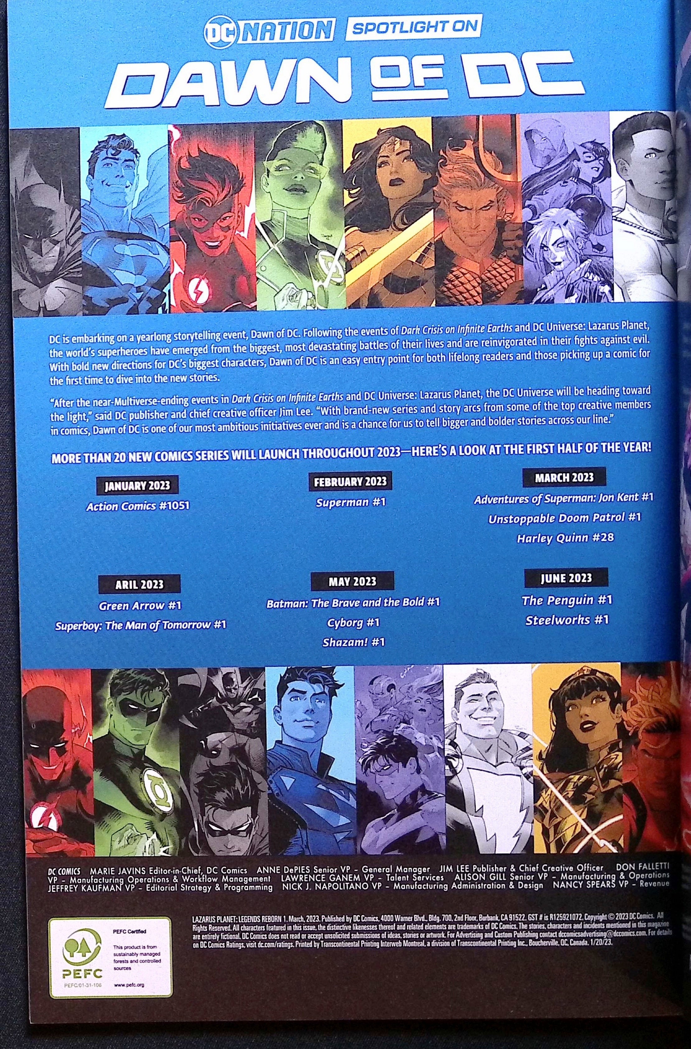 Lazarus Planet: Legends Reborn # 1 2023 NM-