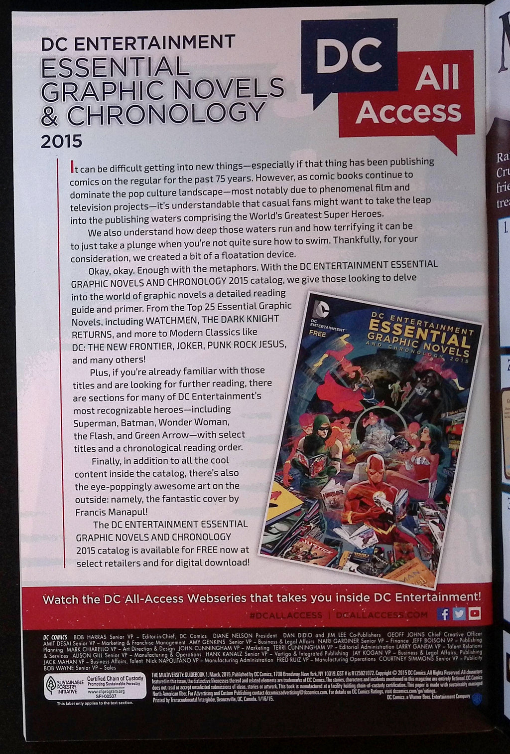 The Multiversity Guidebook # 1 2015 NM-