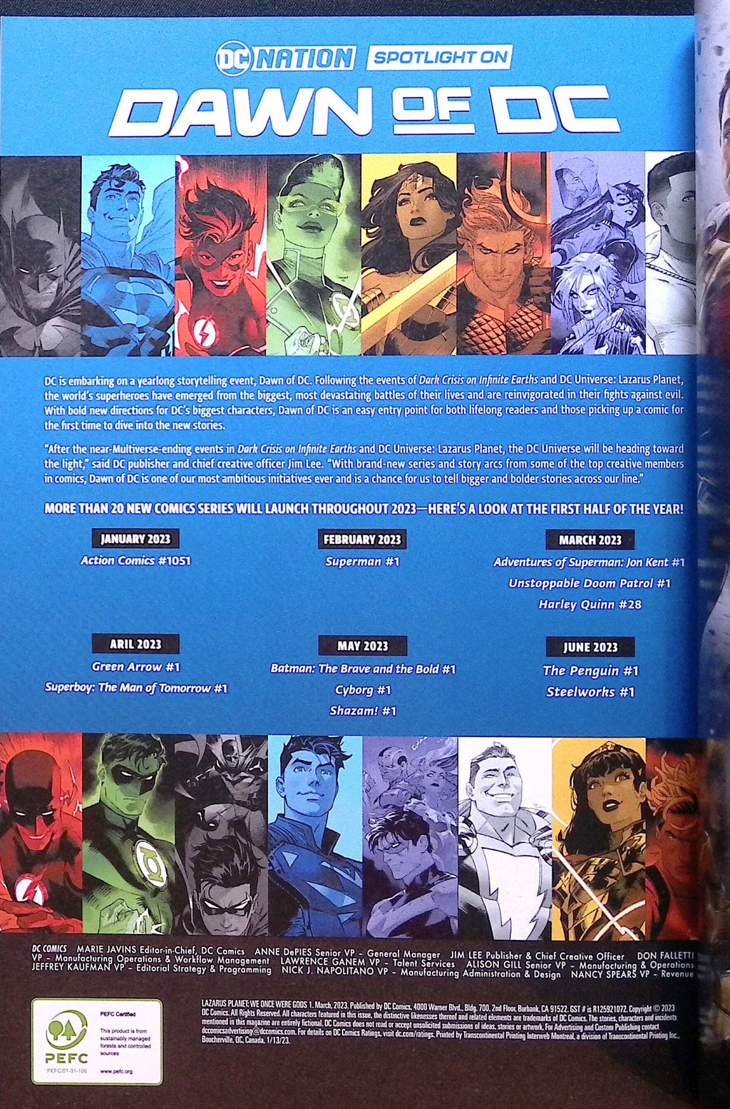 Lazarus Planet: We Once Were Gods # 1 2023 NM