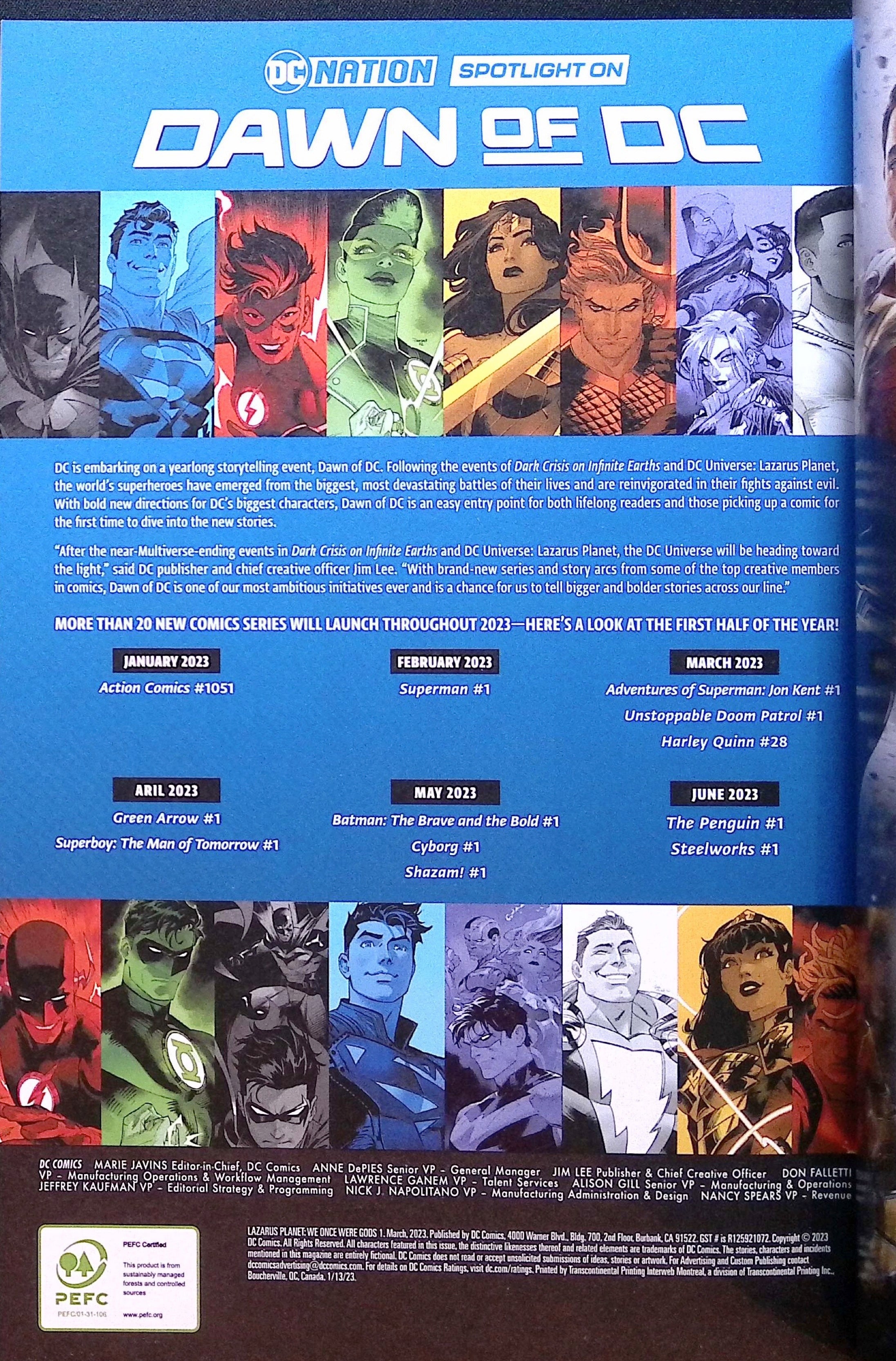 Lazarus Planet: We Once Were Gods # 1 2023 NM