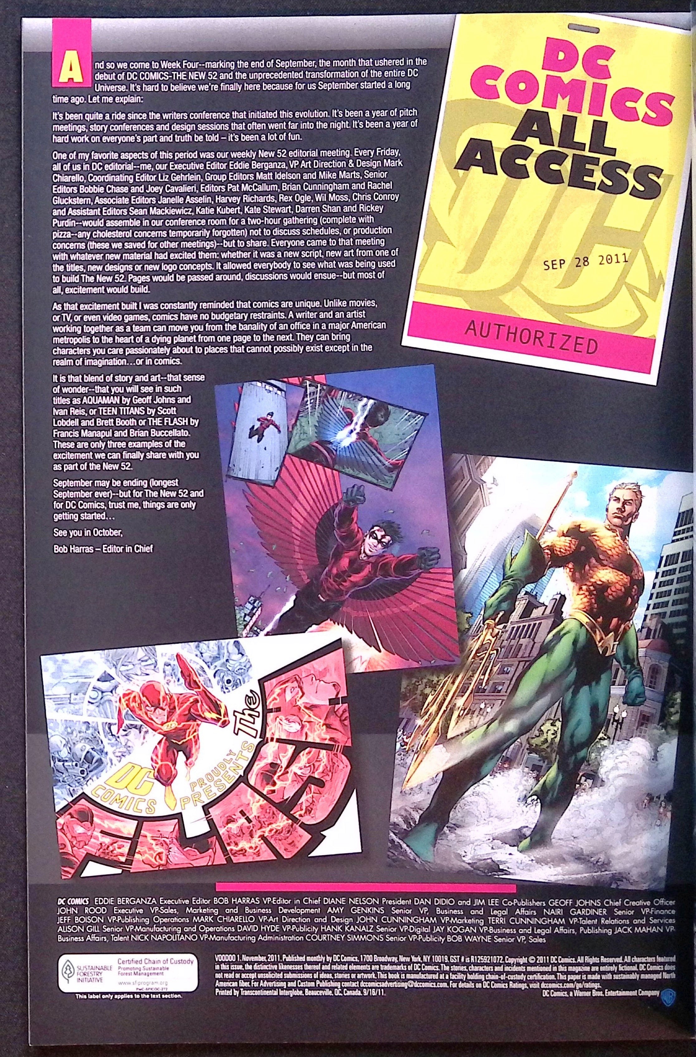 Voodoo # 1 2011 VF+