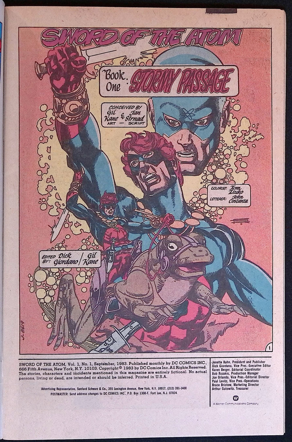 Sword of the Atom # 1 1985 VF+