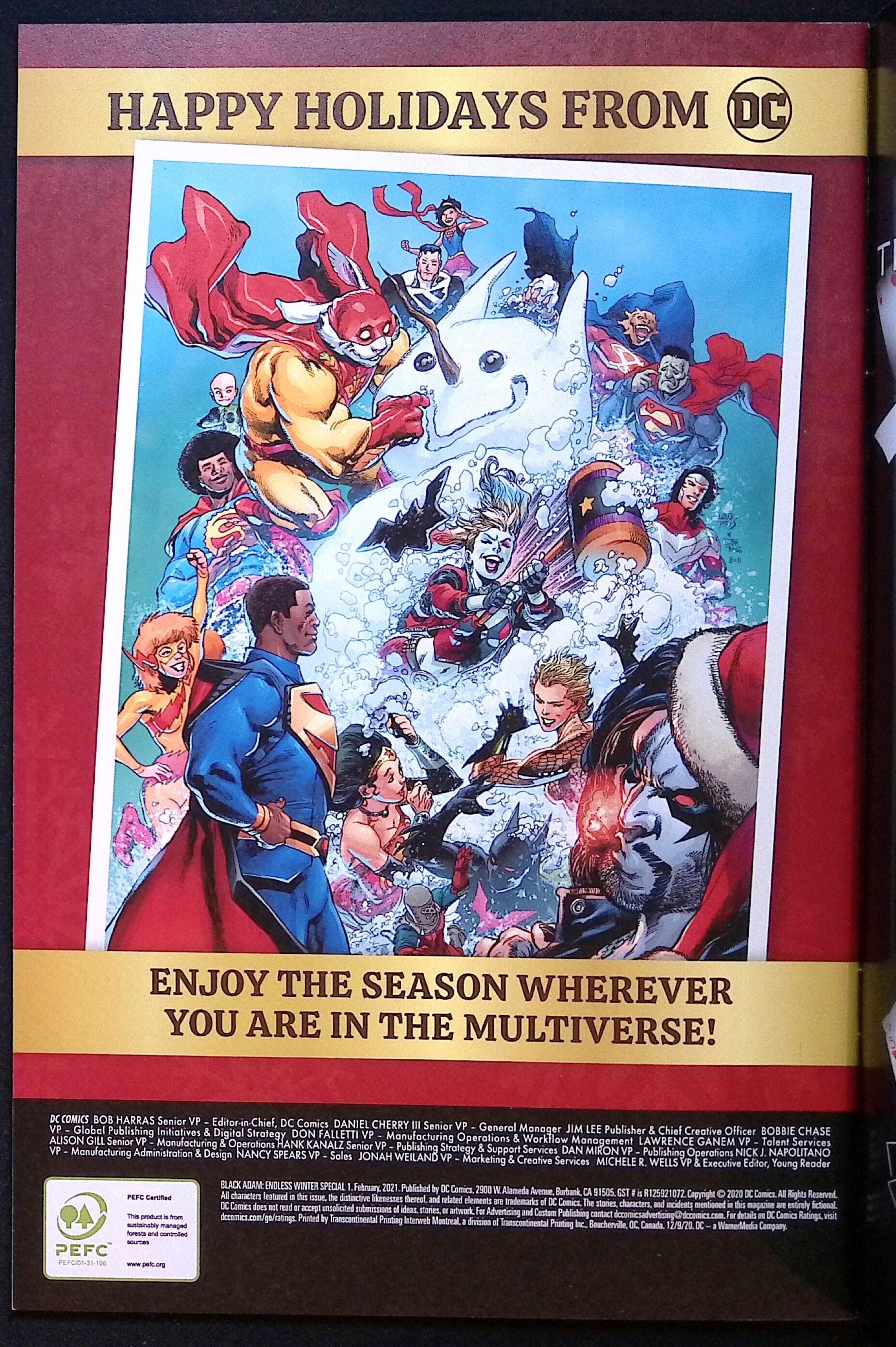 Black Adam: Endless Winter Special # 1 2020 NM